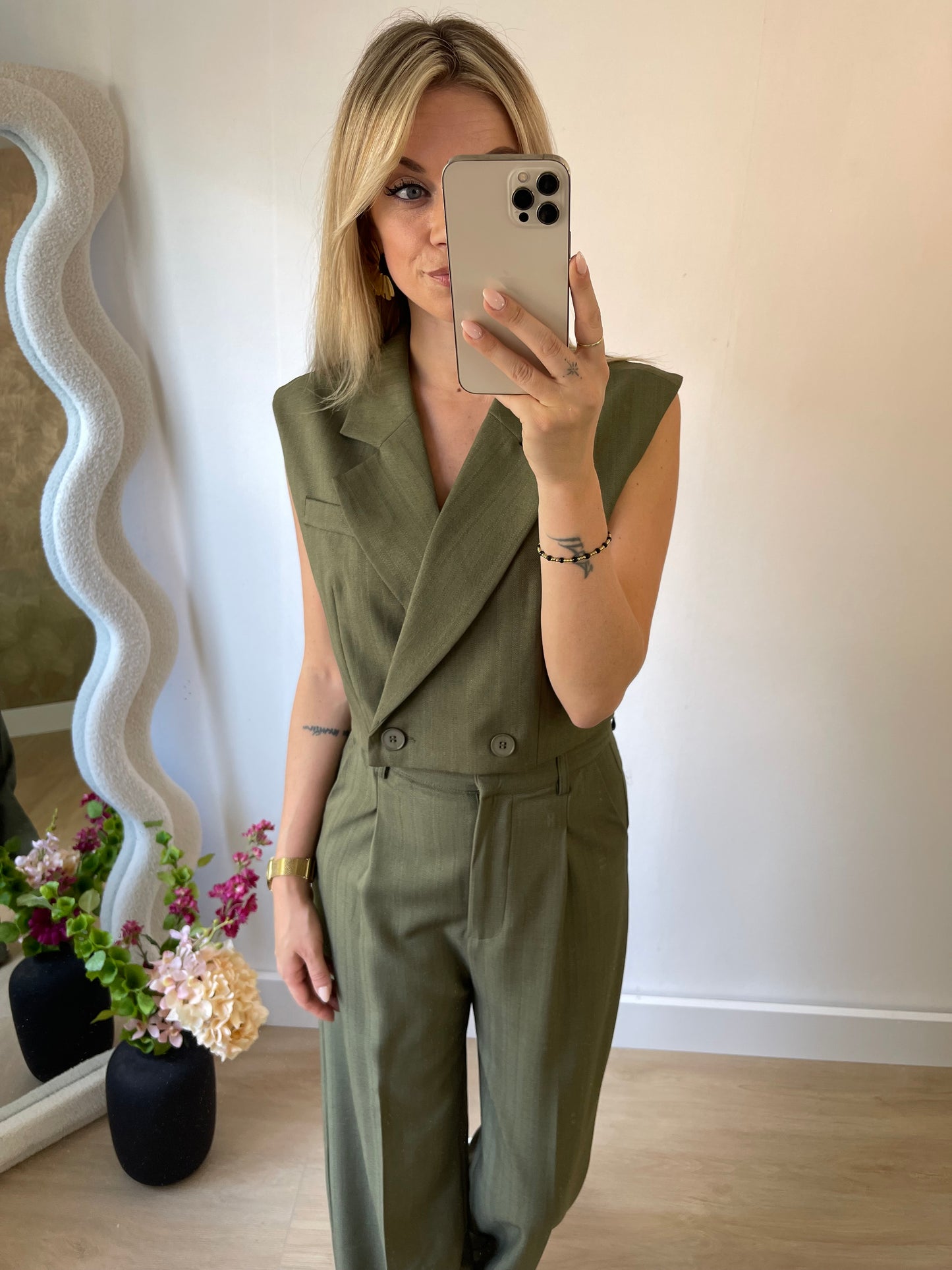 ZARA GILET - GREEN
