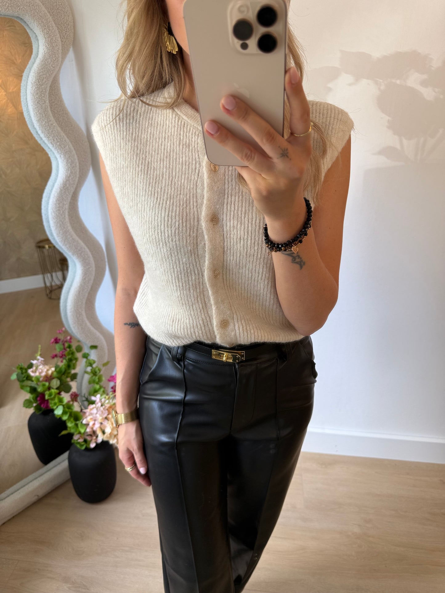 JULIA GILET - OFF WHITE