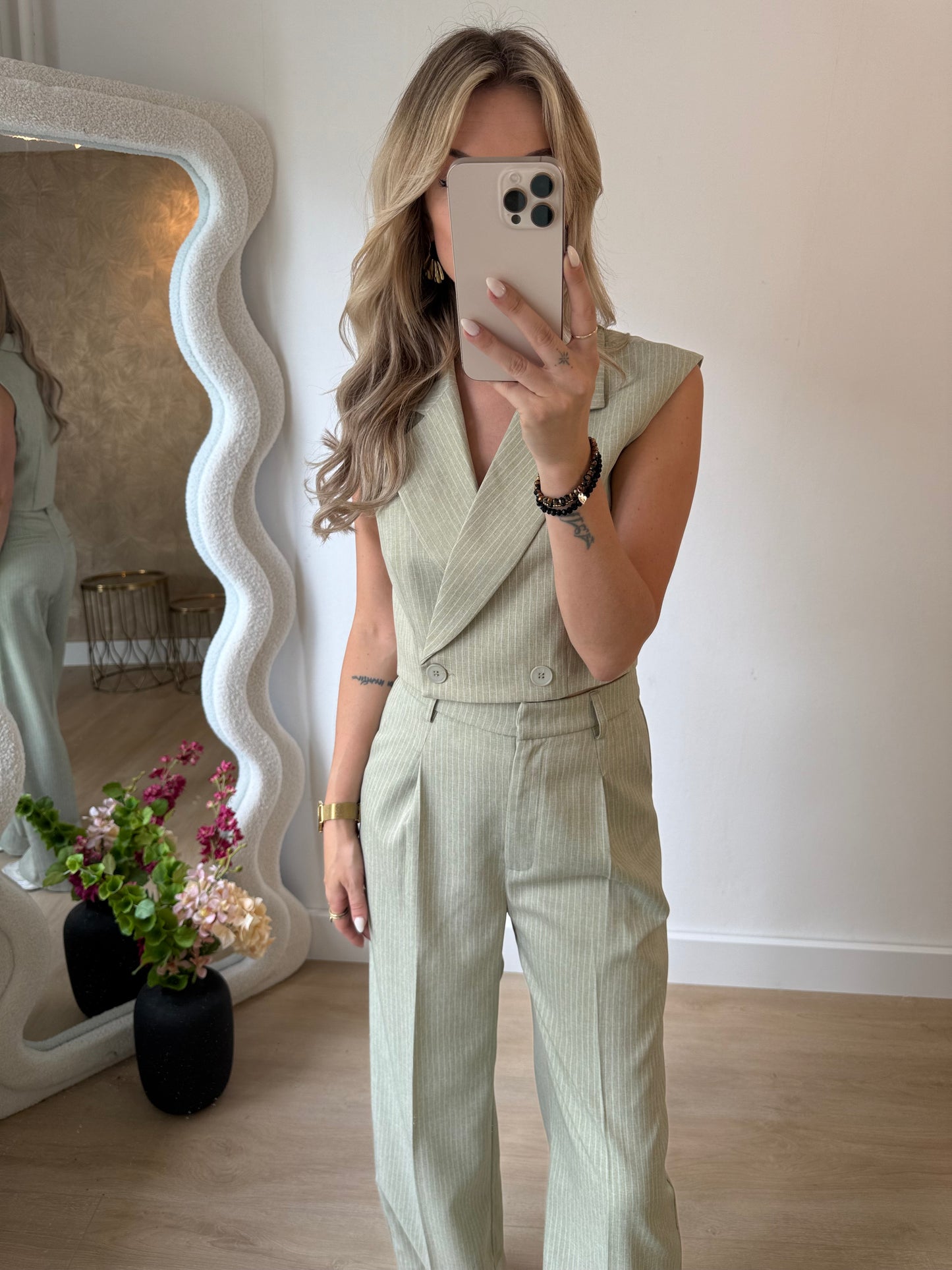 ZARA GILET - MINT GREEN