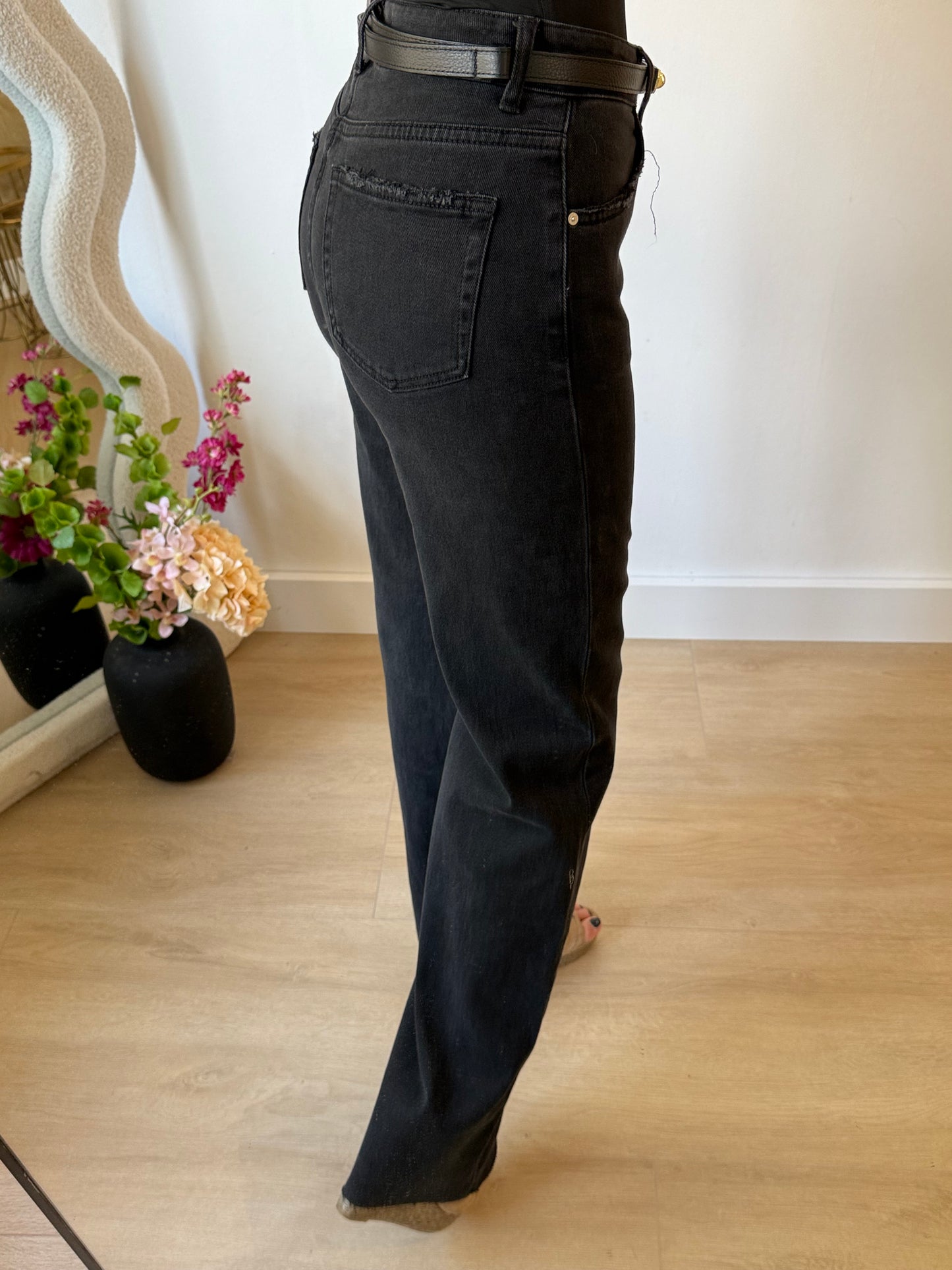 QUEEN HEARTS JEANS TALL - BLACK