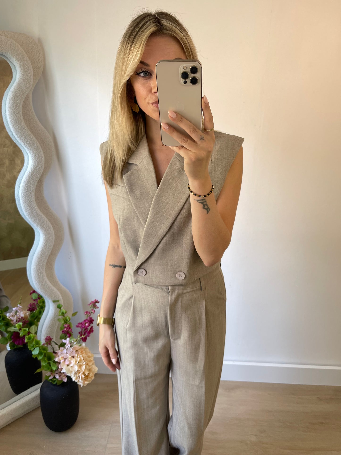 ZARA GILET - BEIGE
