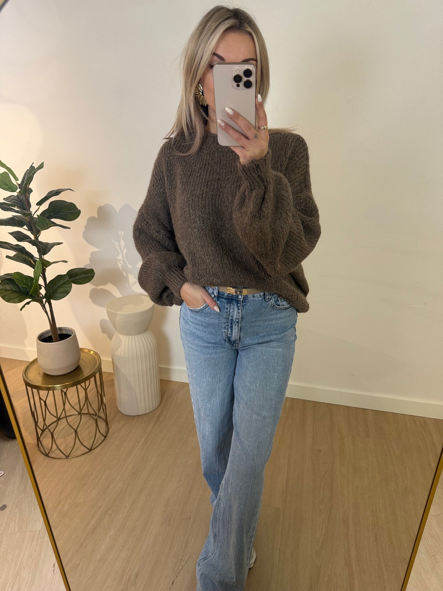 SANNE SWEATER - TAUPE STYLISH