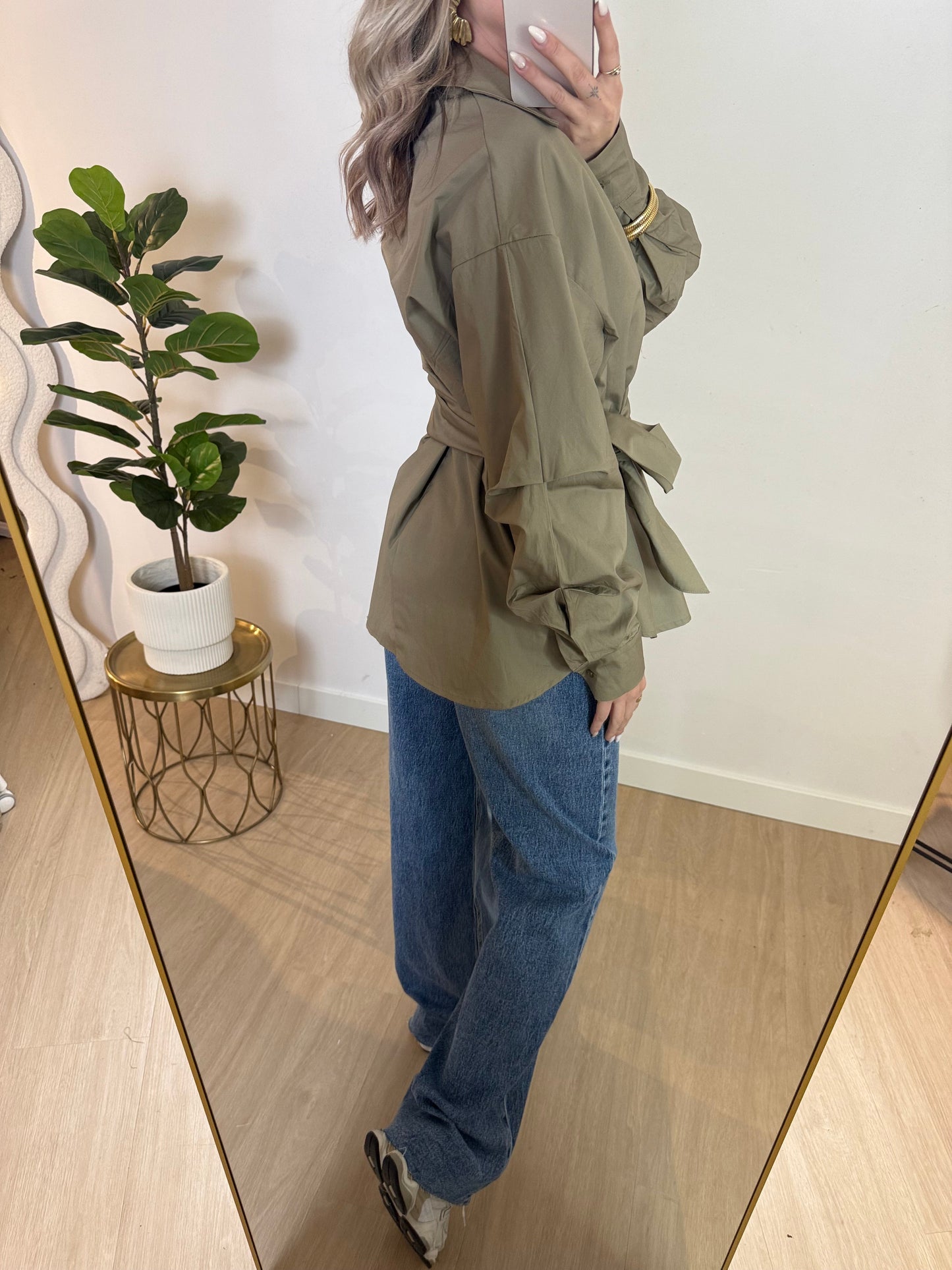 STRIK BLOUSE - ARMY STYLISH
