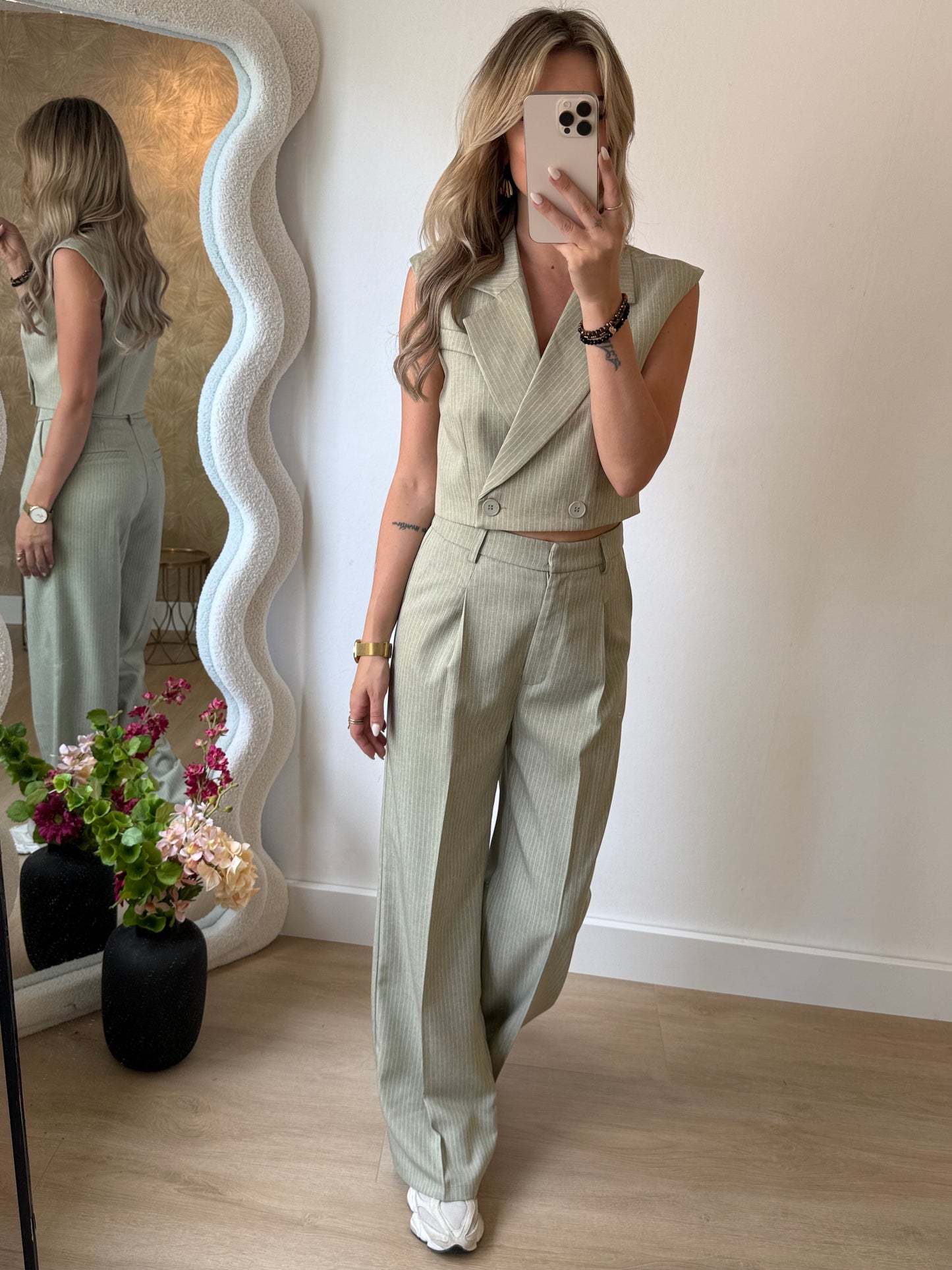 ZARA GILET - MINT GREEN