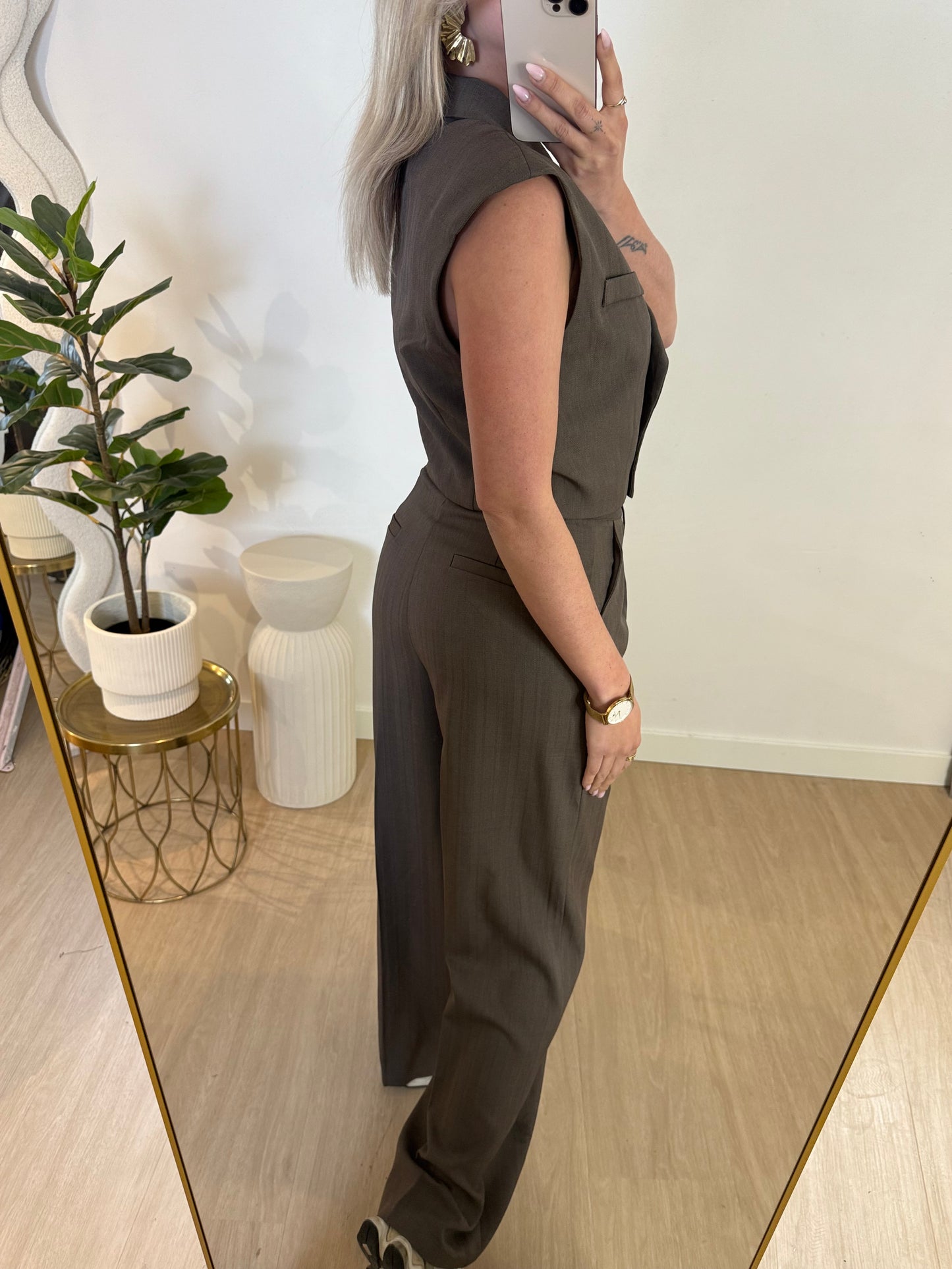 ZARA GILET - TAUPE STYLISH