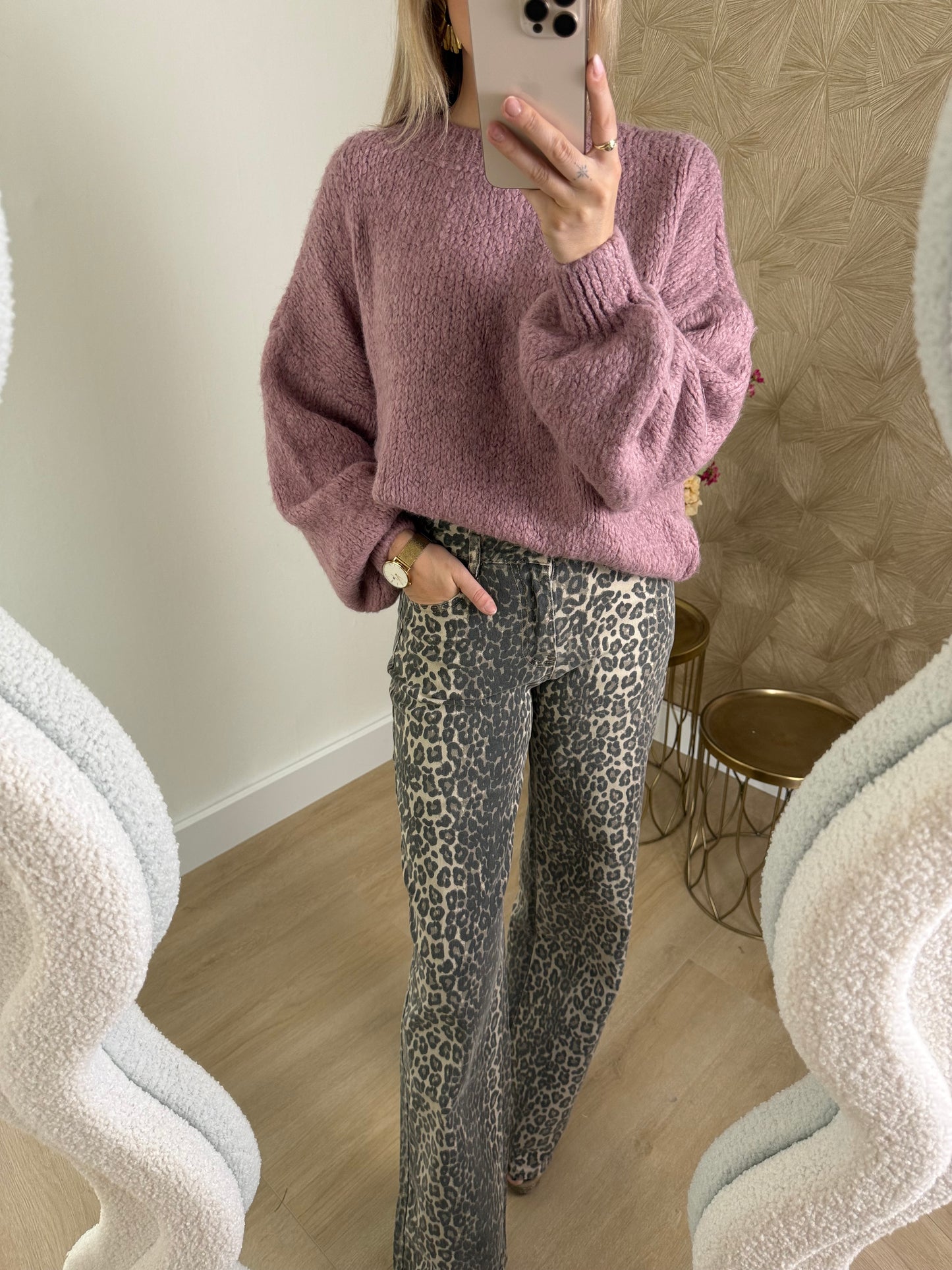 SANNE SWEATER - OLD PINK