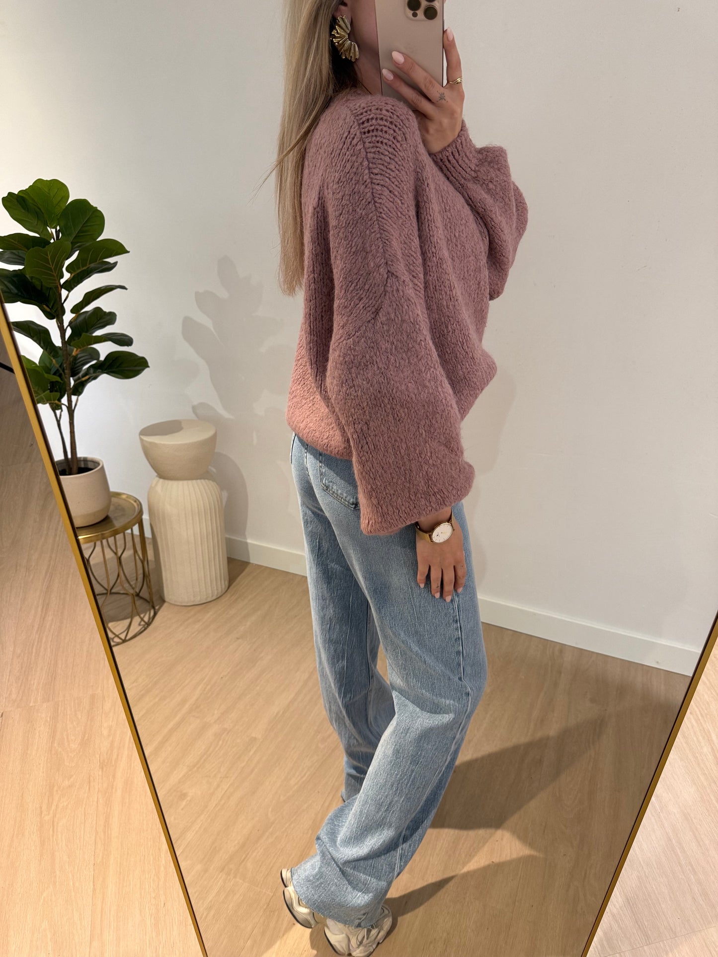 SANNE SWEATER - OLD PINK