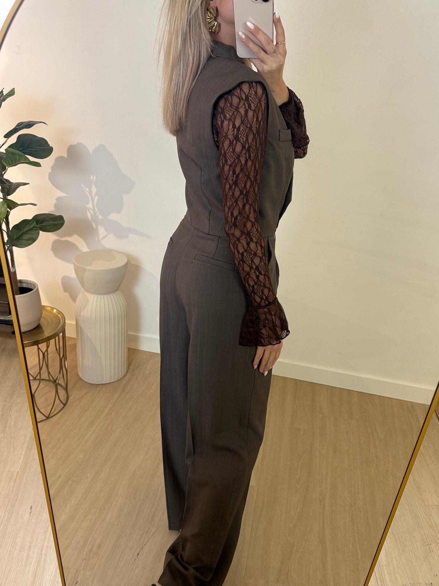 ZARA GILET - TAUPE STYLISH