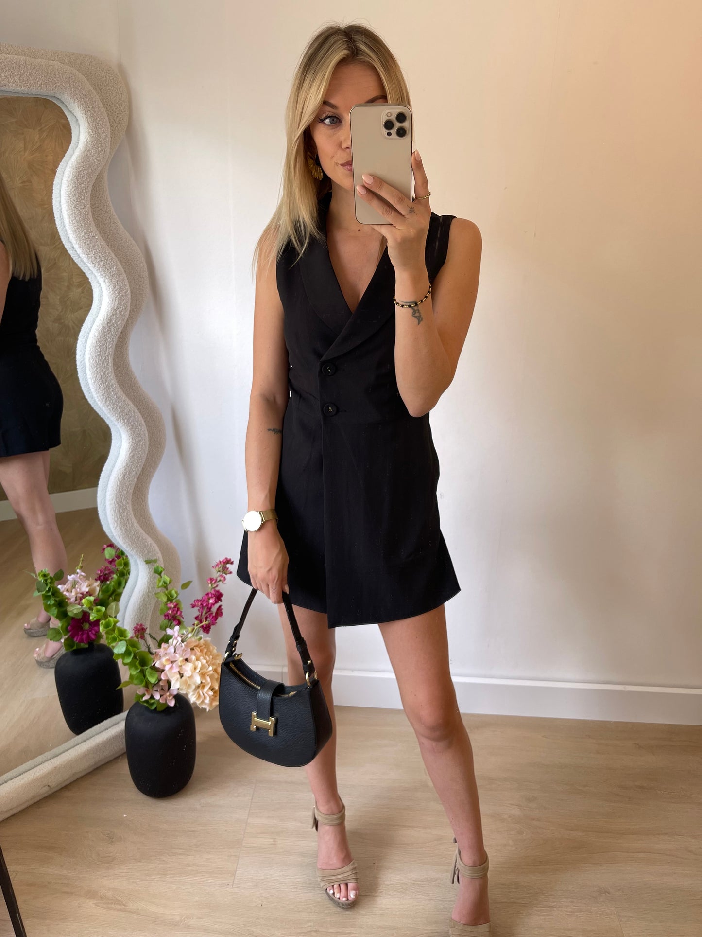 SOPHIE PLAYSUIT - BLACK