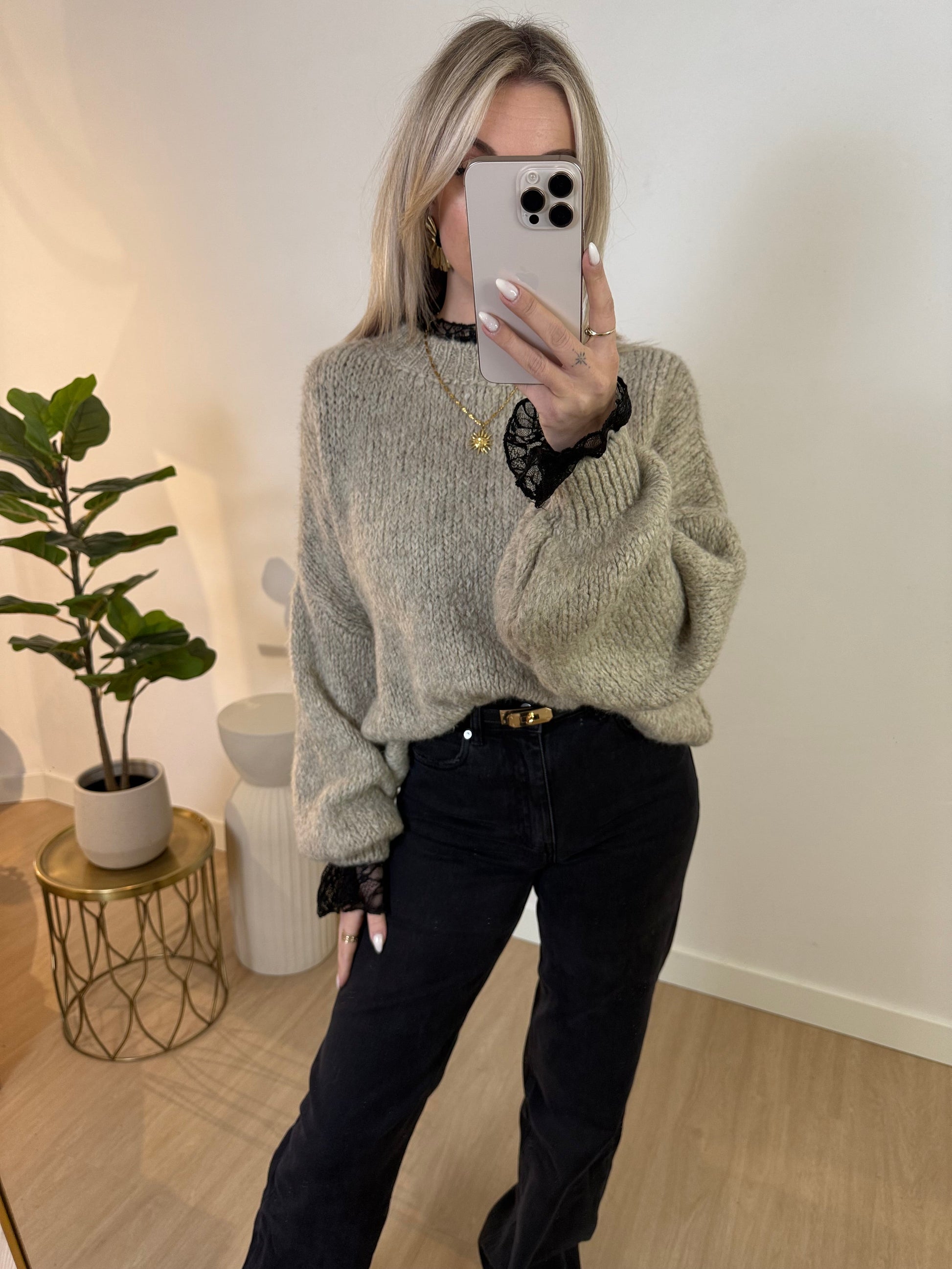 SANNE SWEATER - BEIGE STYLISH