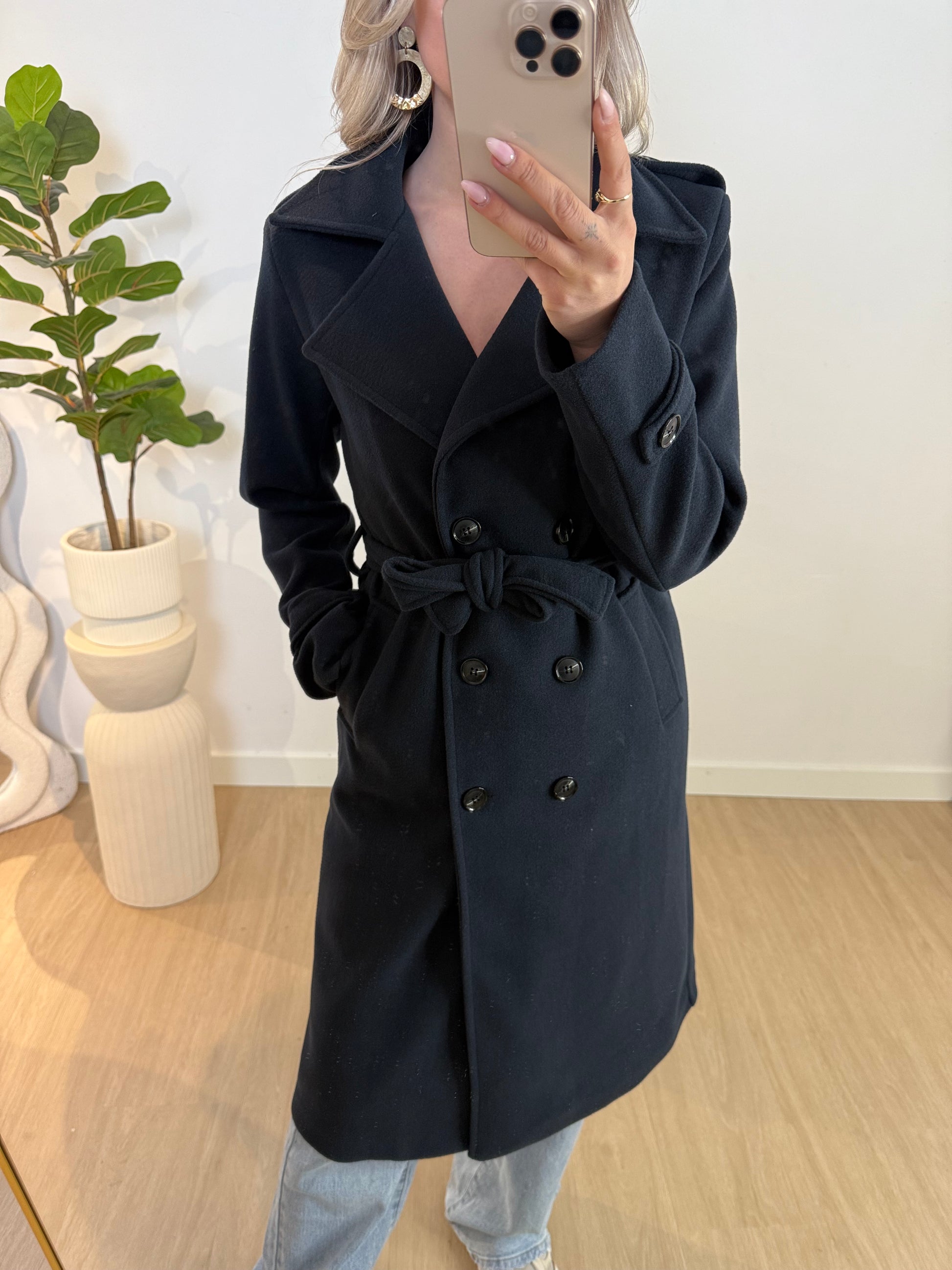 TRENCH COAT - NAVY STYLISH