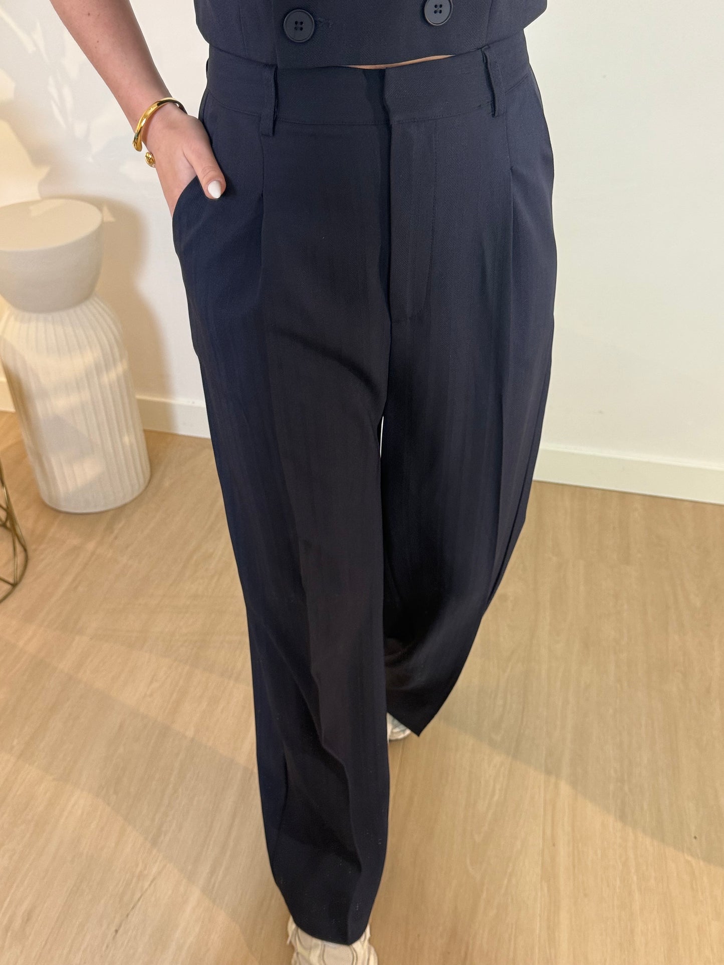 ZARA PANTALON - NAVY STYLISH