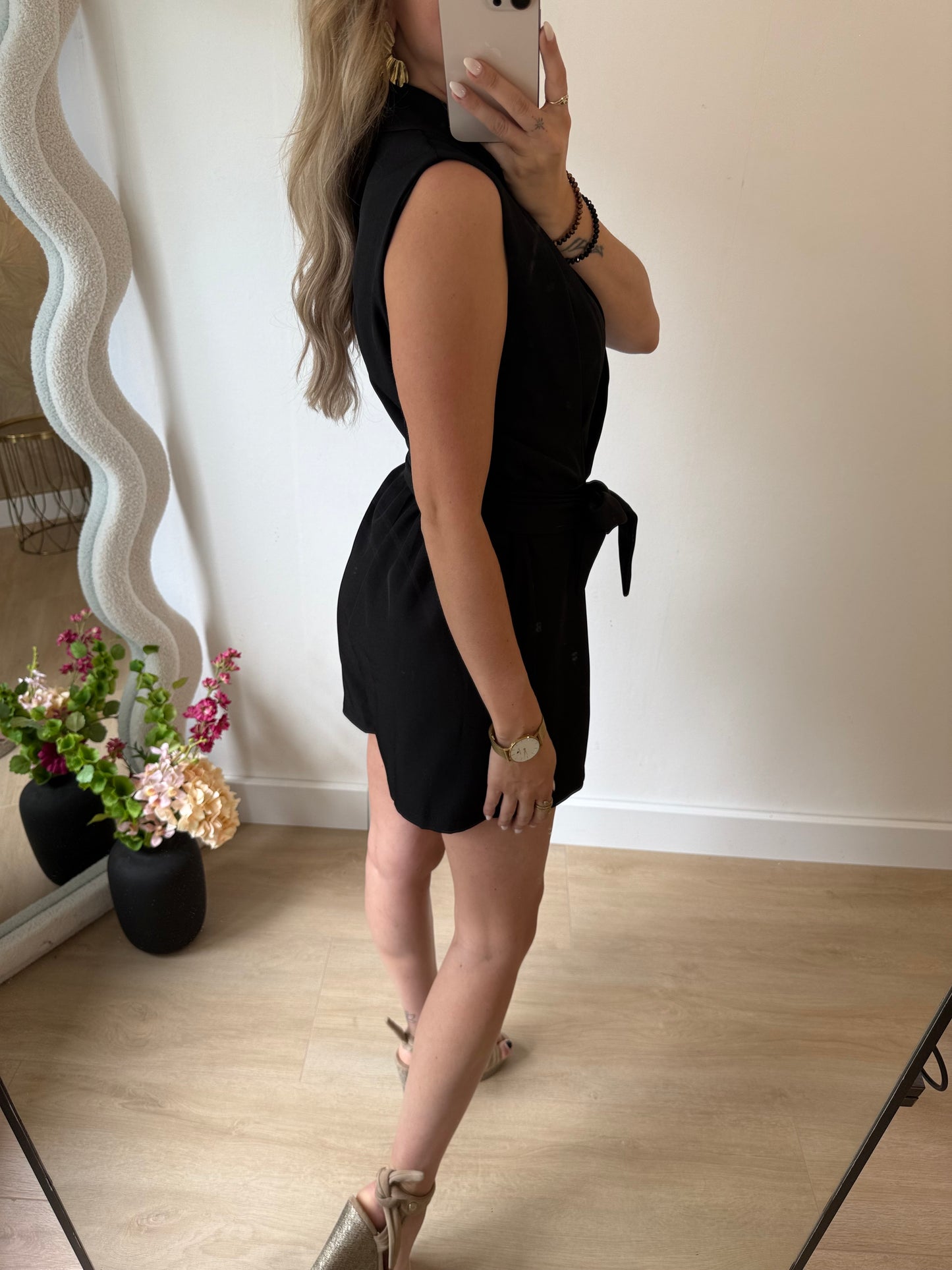 NICKY PLAYSUIT - BLACK