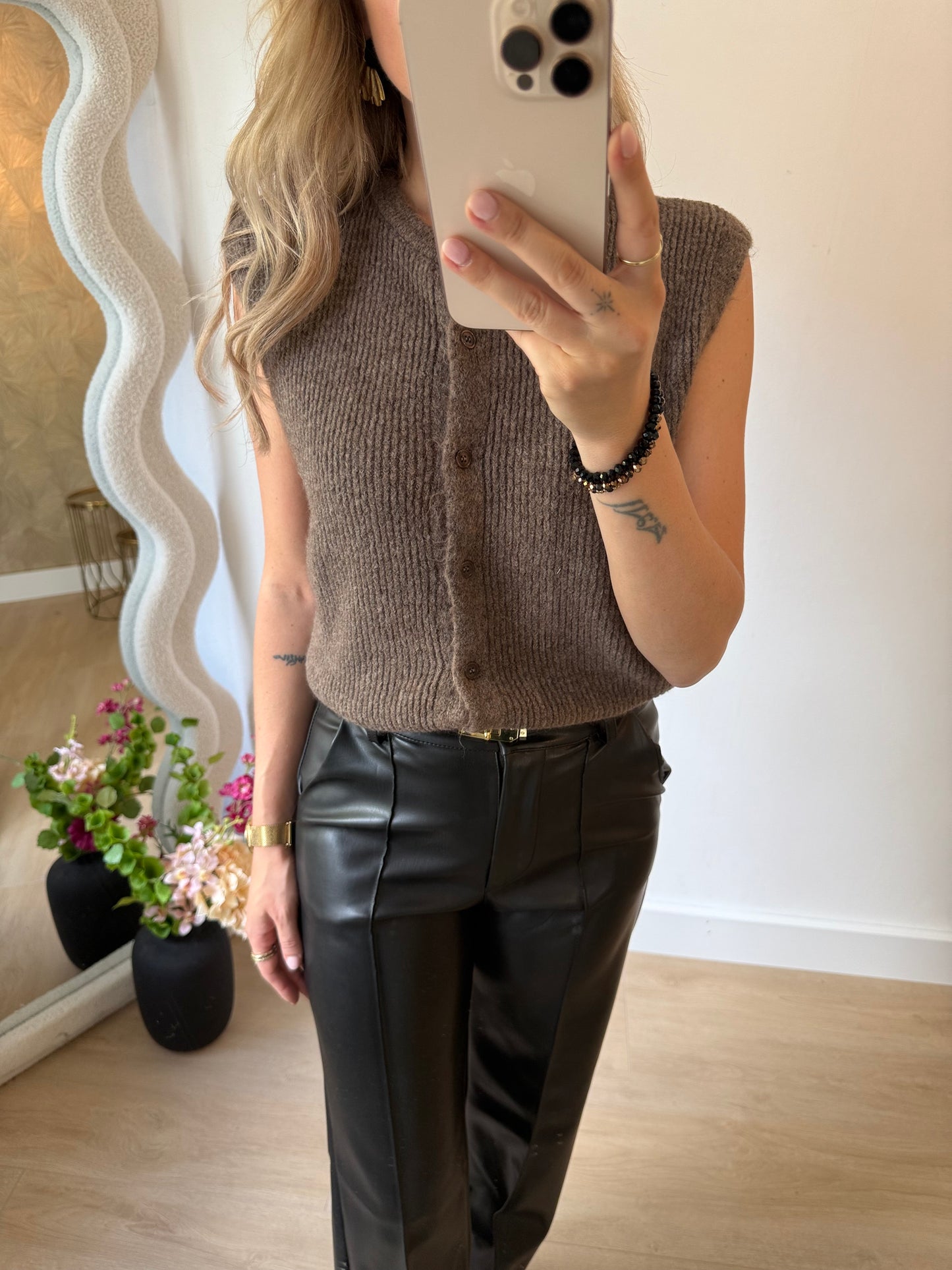 JULIA GILET - TAUPE