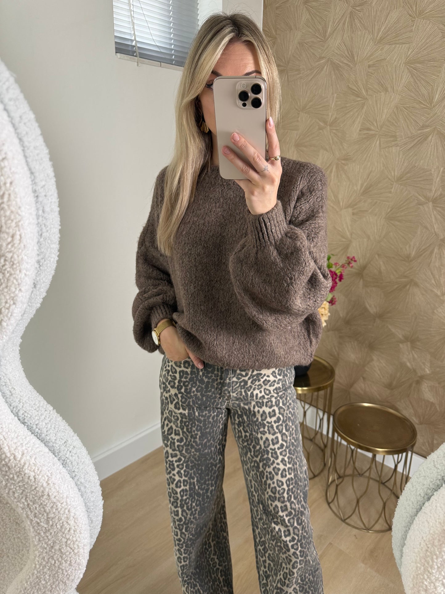 SANNE SWEATER - BROWN