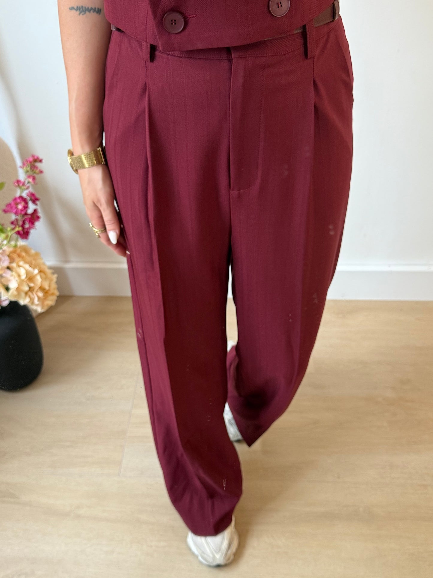 ZARA PANTALON - WINE