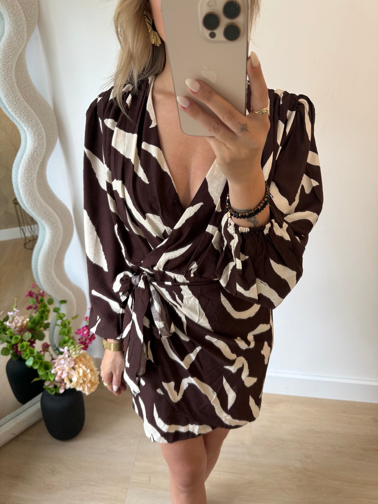 EVA DRESS - BROWN