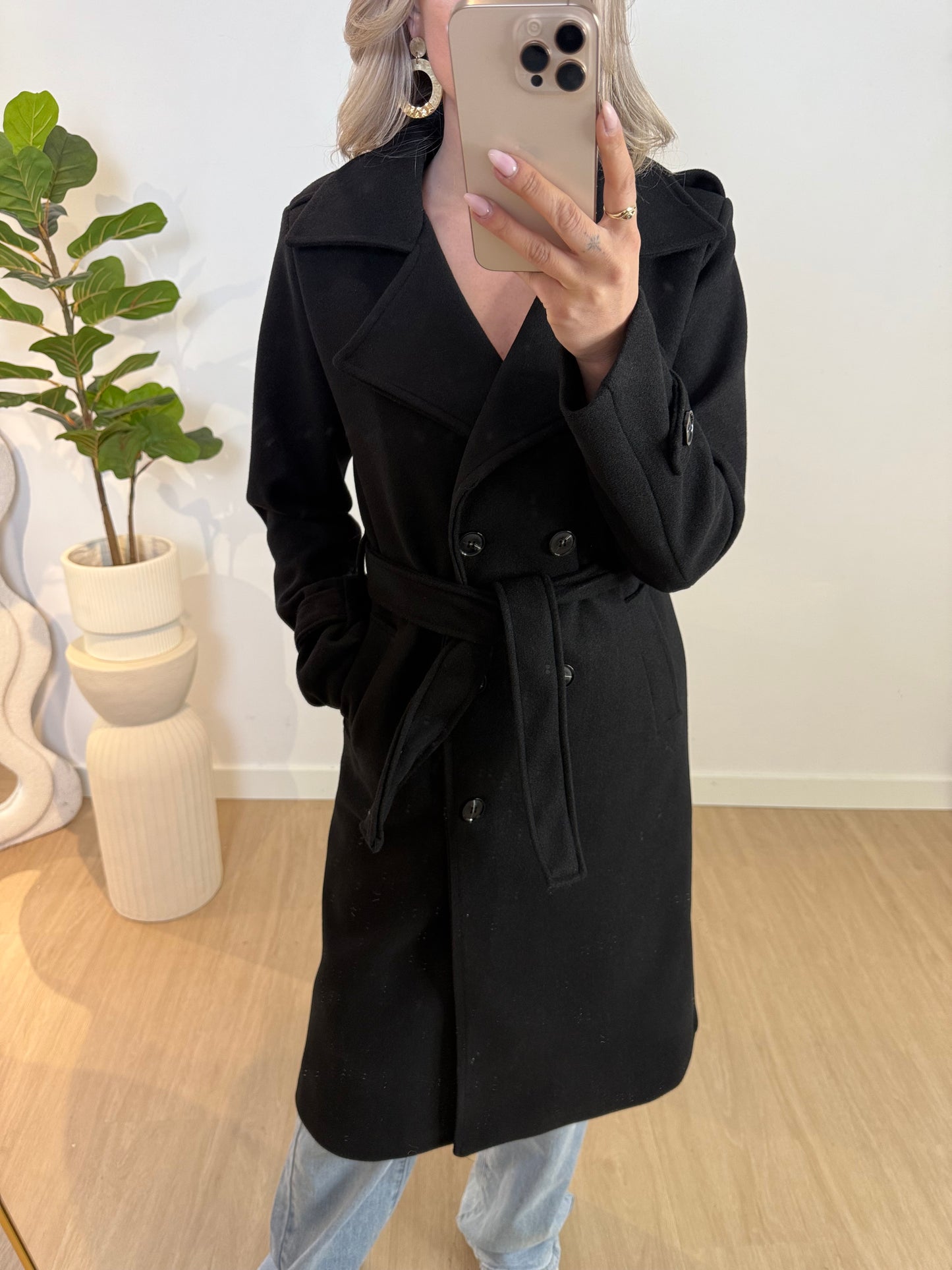 TRENCH COAT - BLACK STYLISH