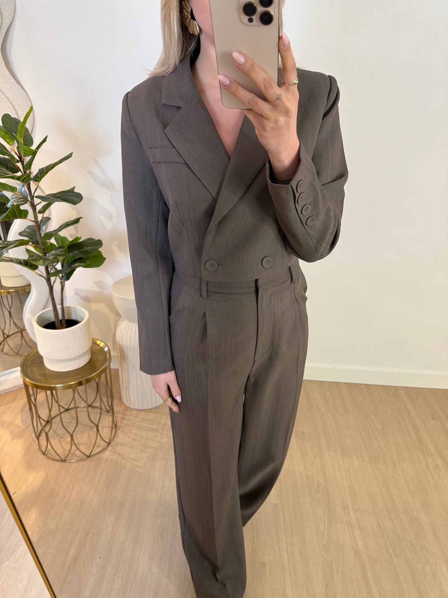 ZARA BLAZER - TAUPE STYLISH