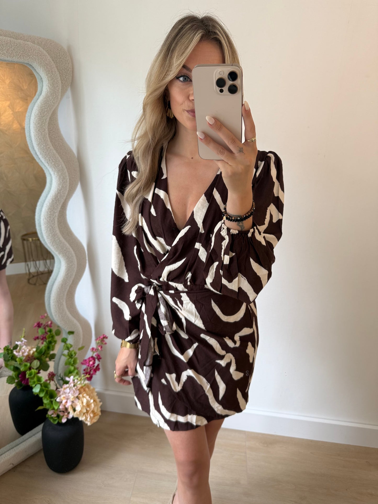 EVA DRESS - BROWN