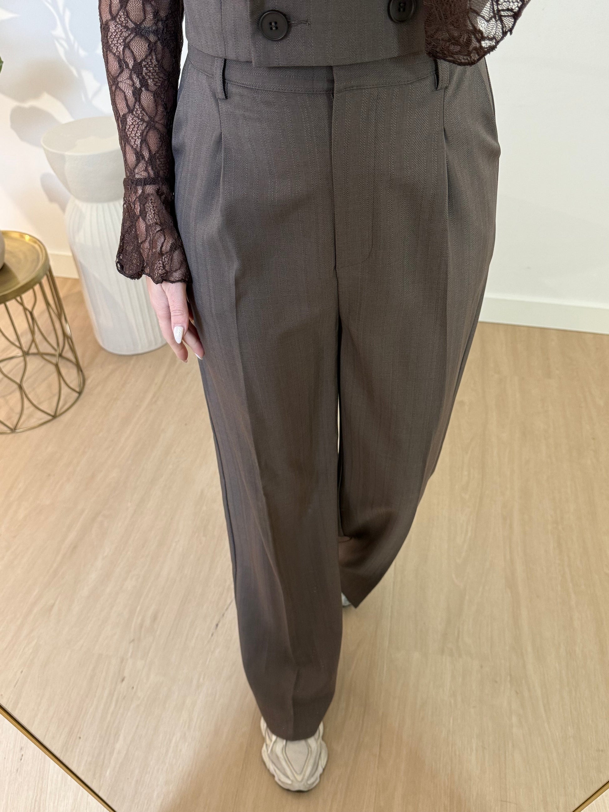 ZARA PANTALON - TAUPE STYLISH