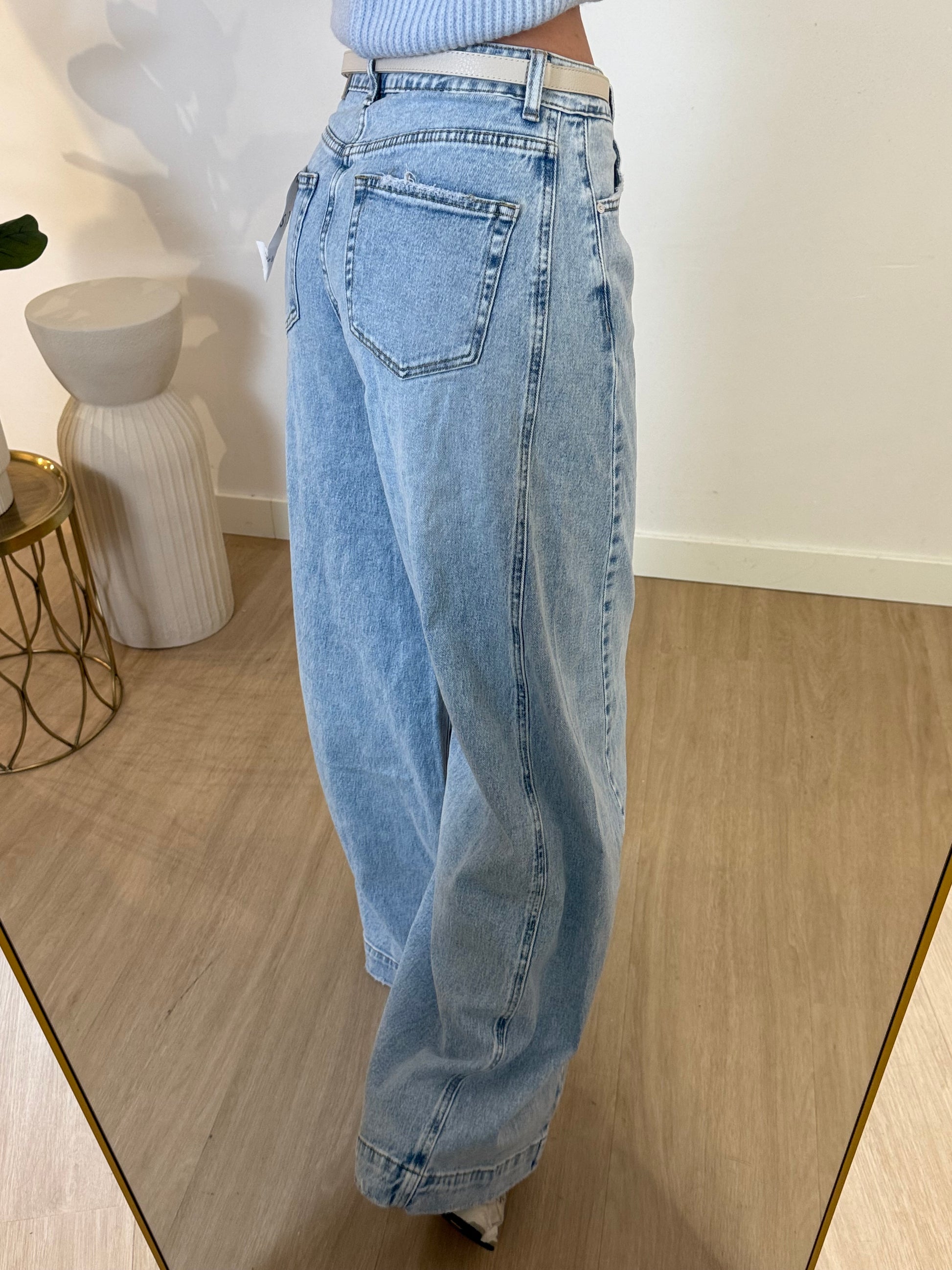 QH WIDE LEG - BLUE STYLISH