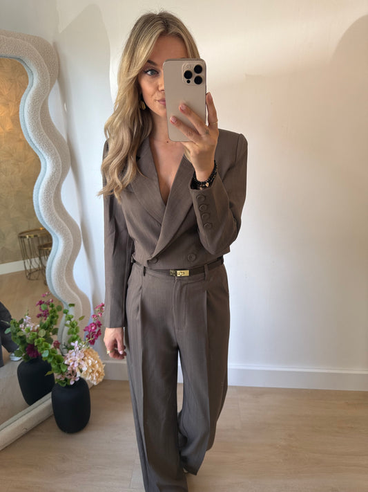 ZARA BLAZER - BROWN