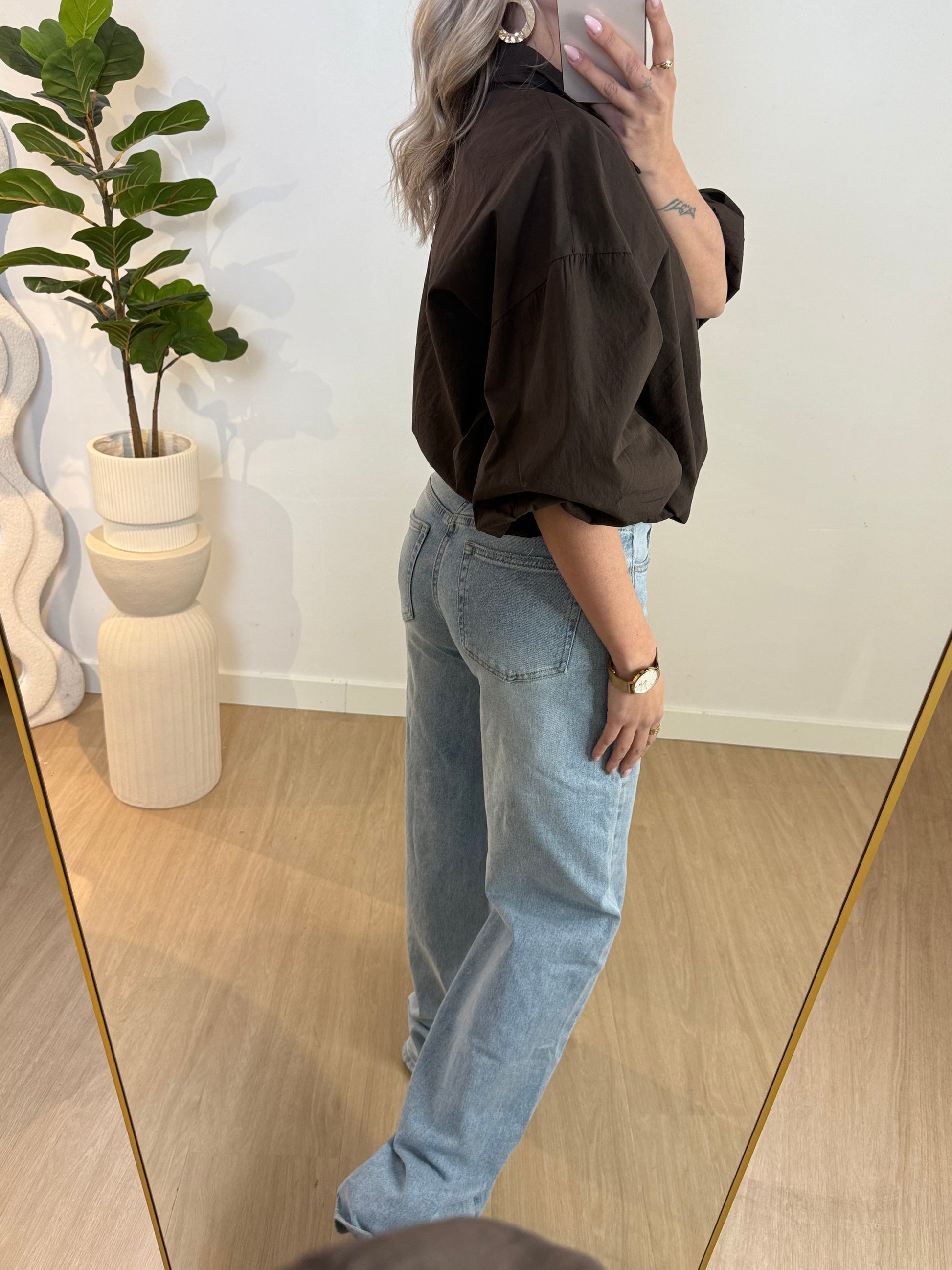 BALLOON JACKET short sleeve STYLISH