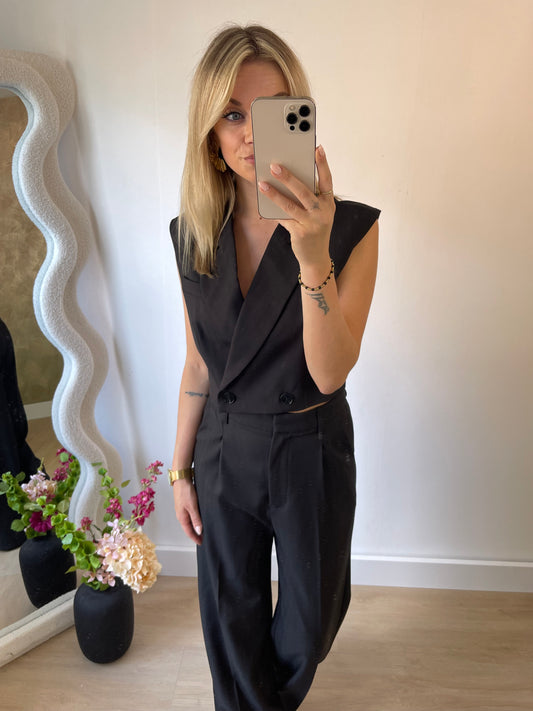 ZARA GILET - BLACK