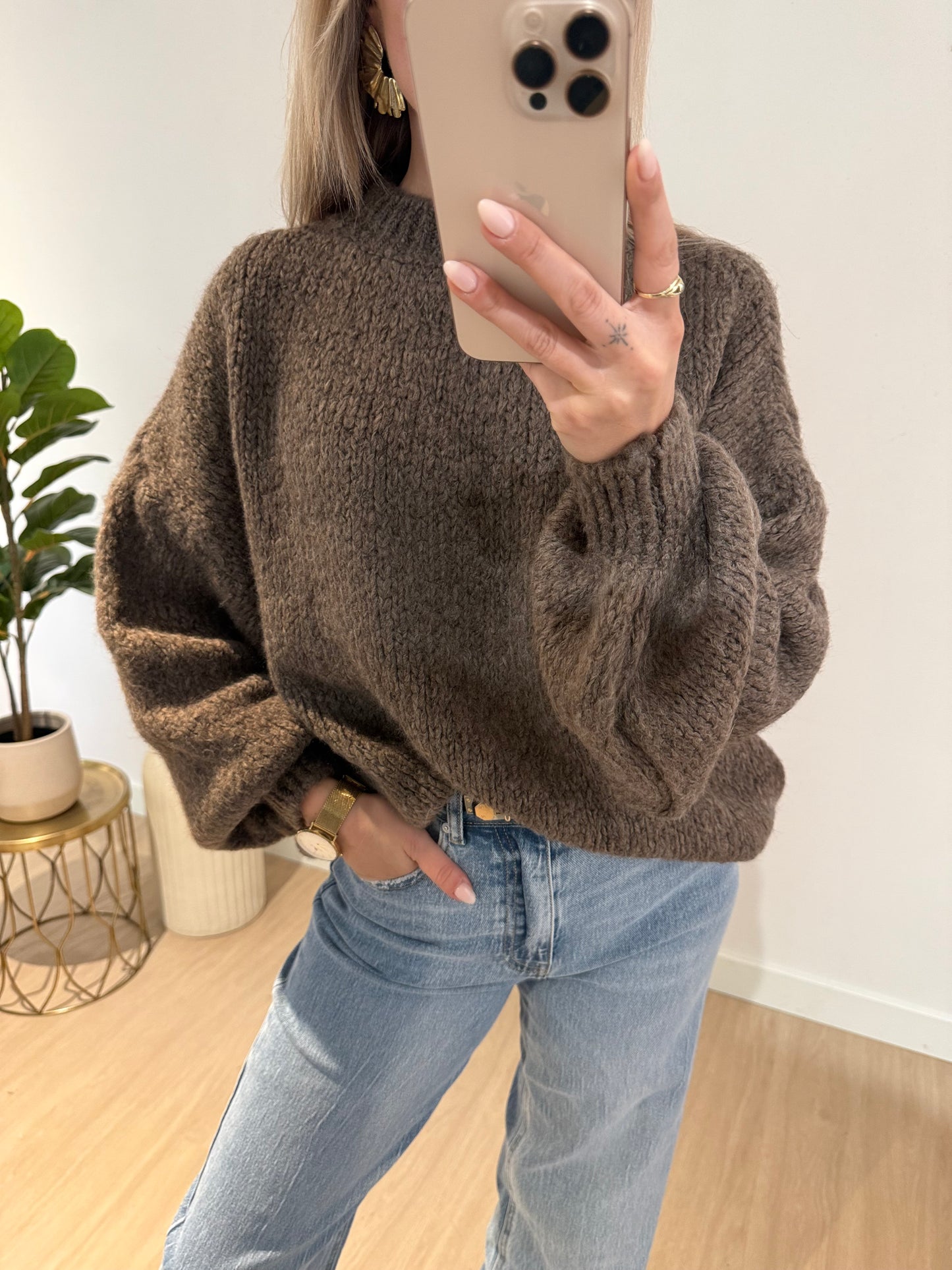 SANNE SWEATER - TAUPE