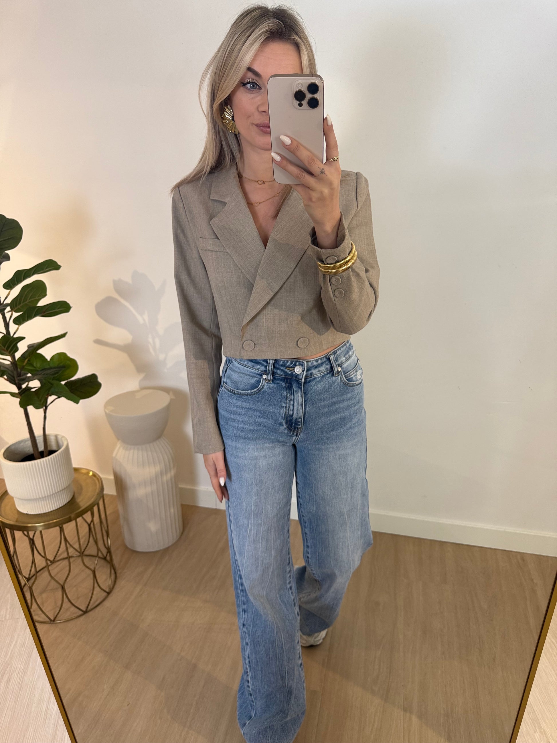 ZARA CROPPED BLAZER STYLISH