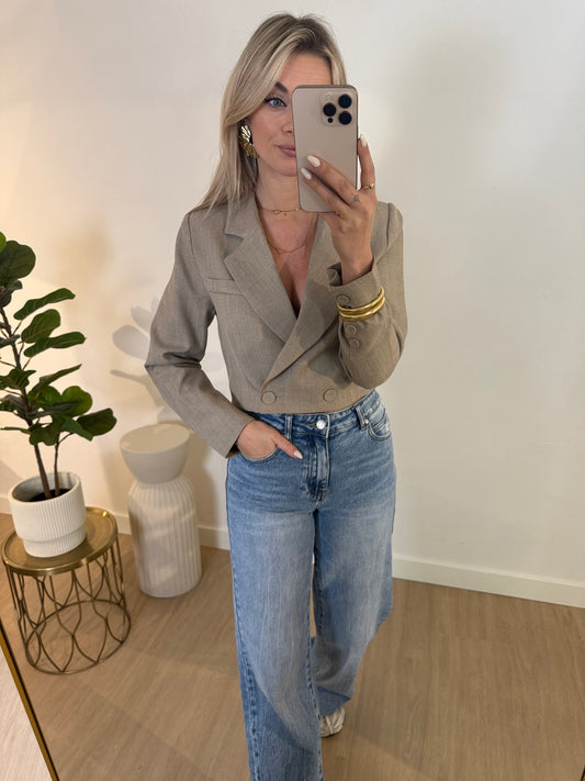 ZARA CROPPED BLAZER STYLISH