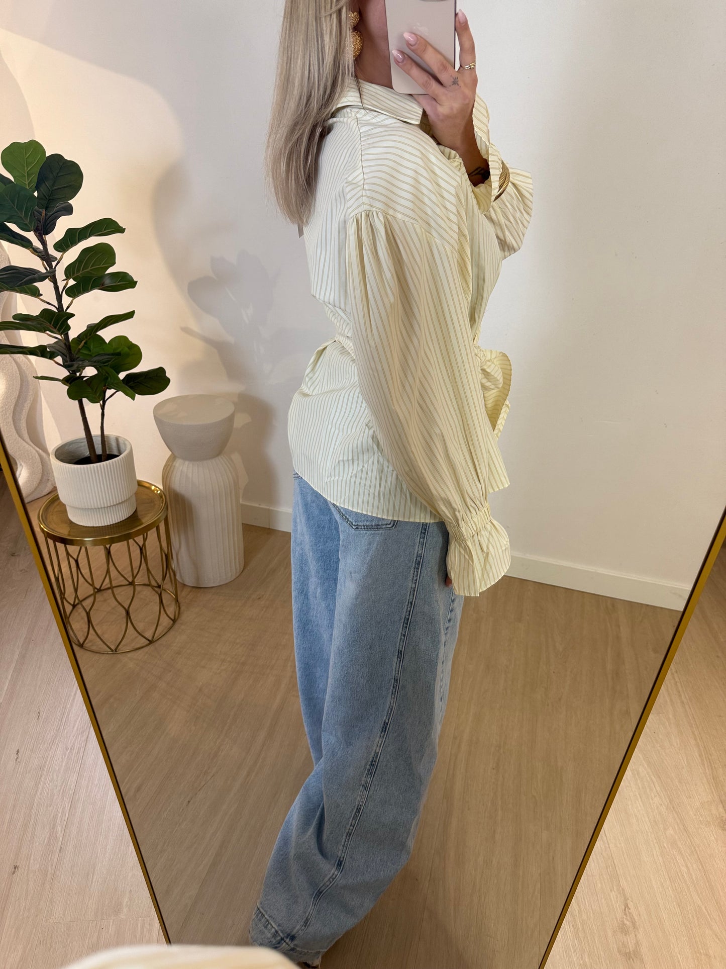 YELLOW BLOUSE STYLISH