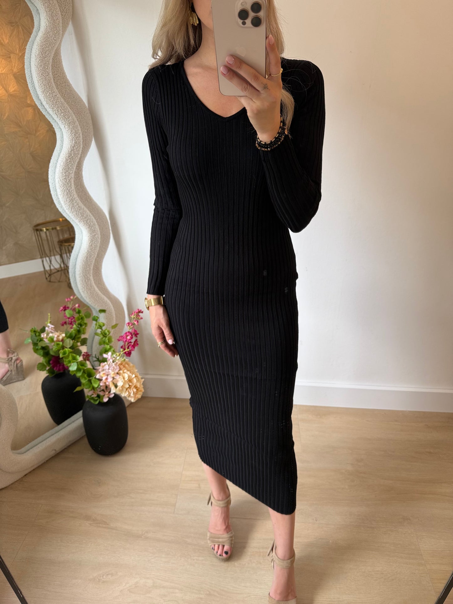 V DRESS [PREGGY PROOF]