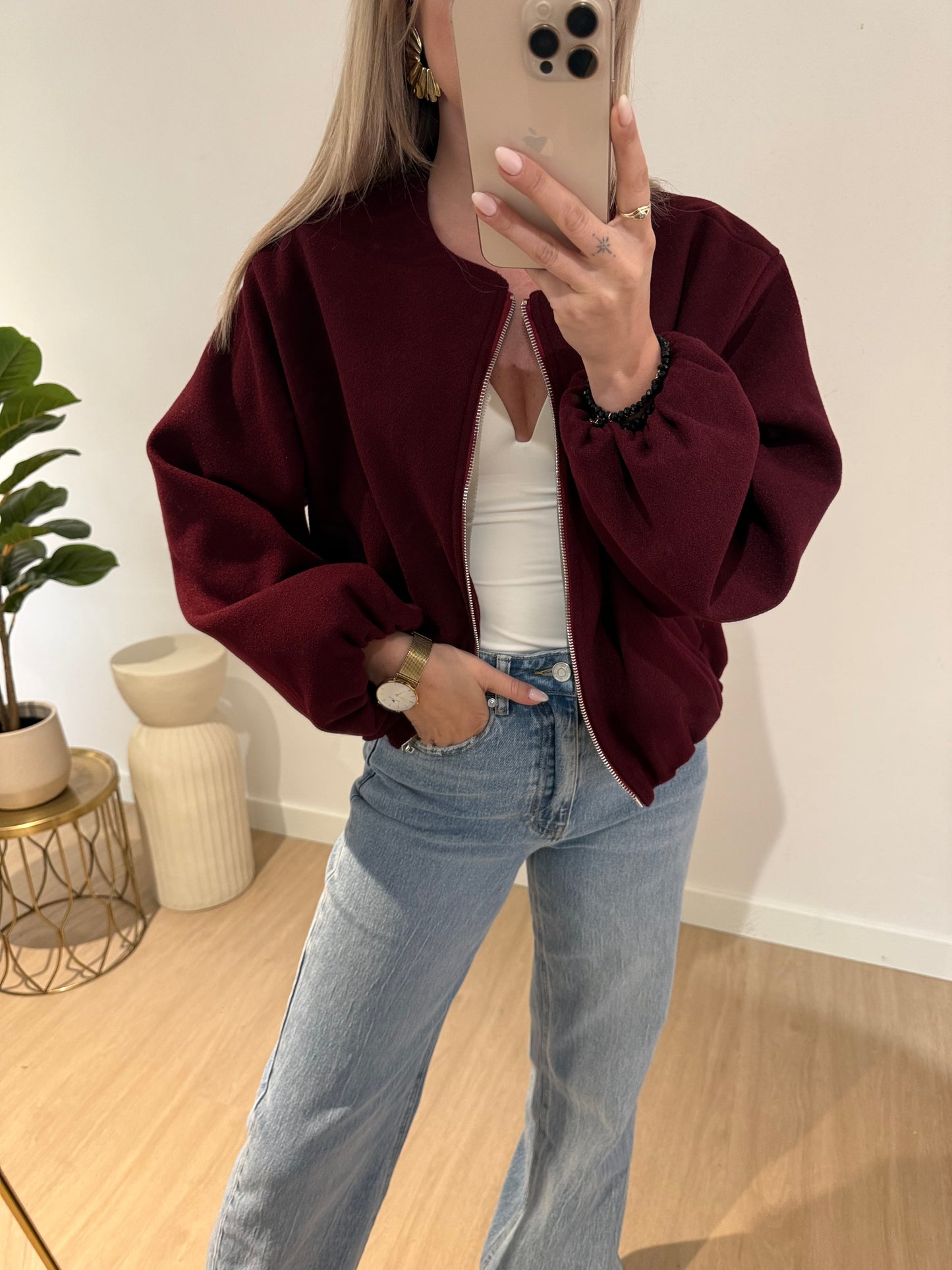 ANNA JACKET - BORDEAUX