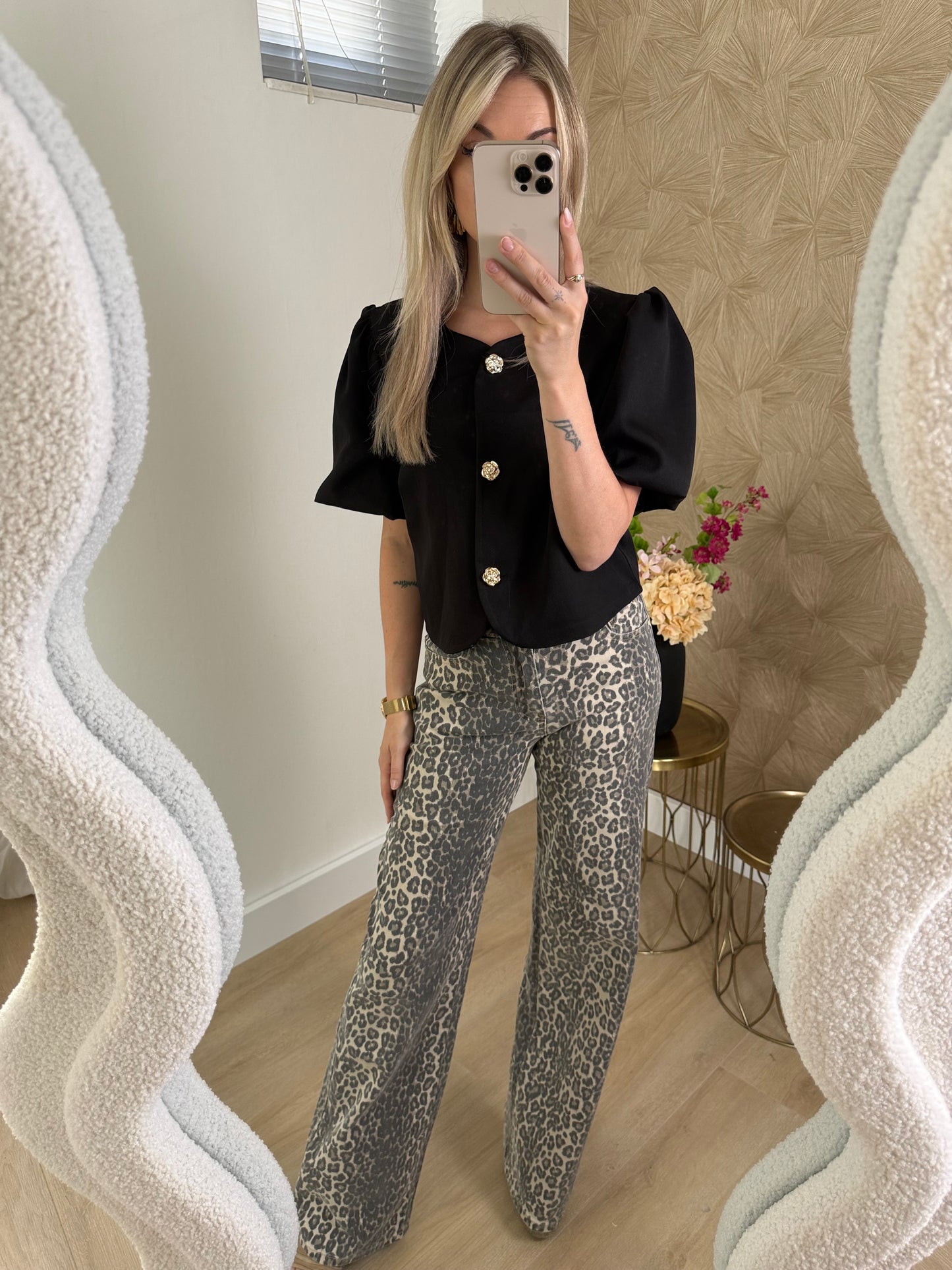 POF BLOUSE - BLACK