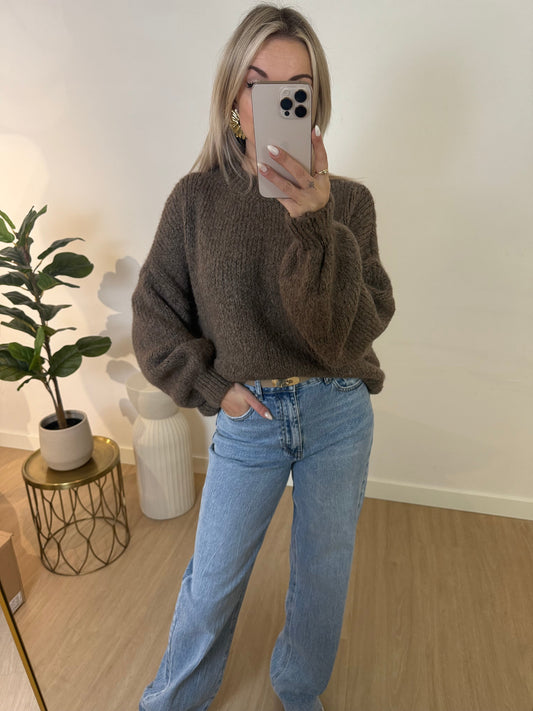 SANNE SWEATER - TAUPE STYLISH
