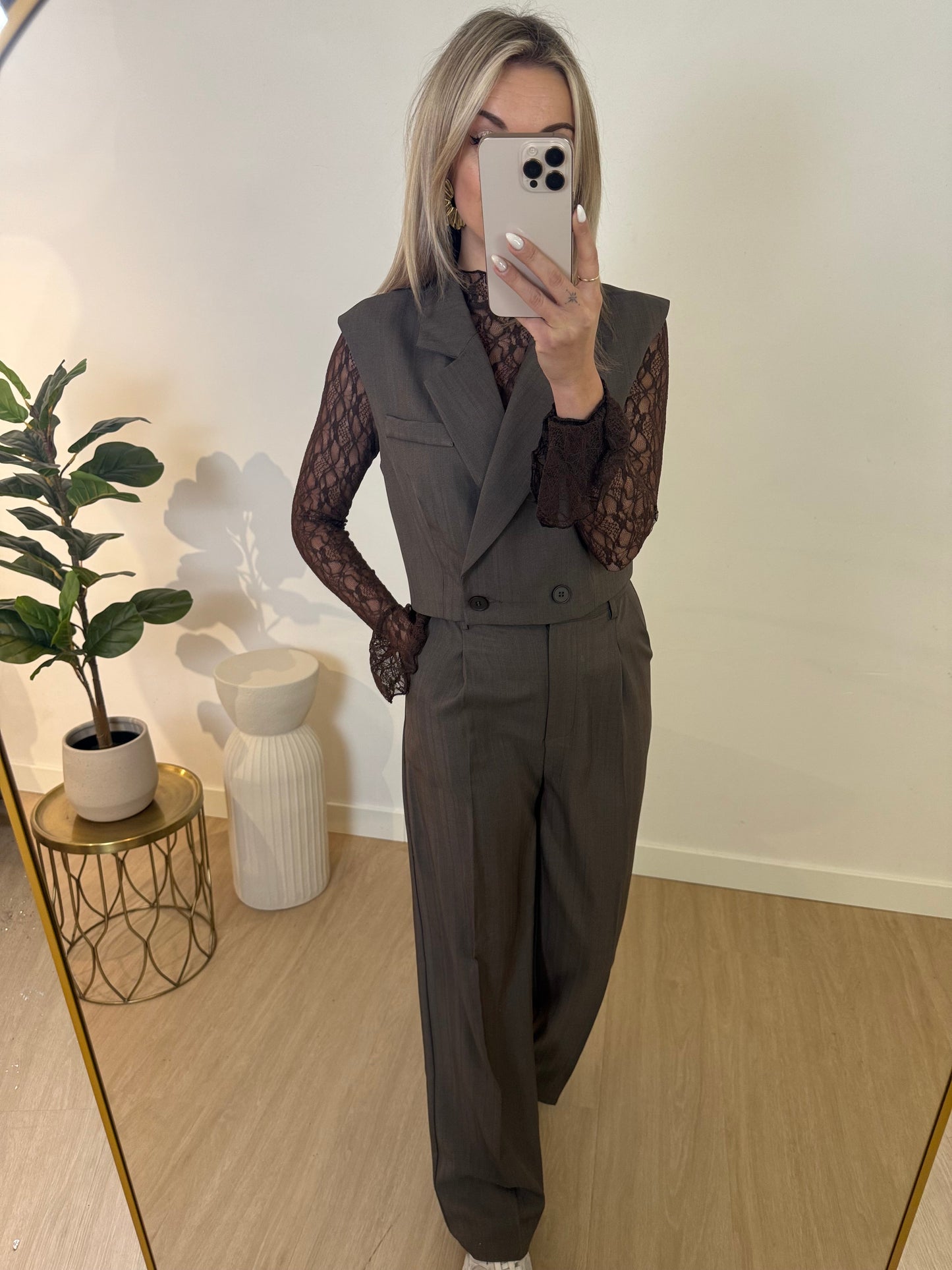 ZARA PANTALON - TAUPE STYLISH