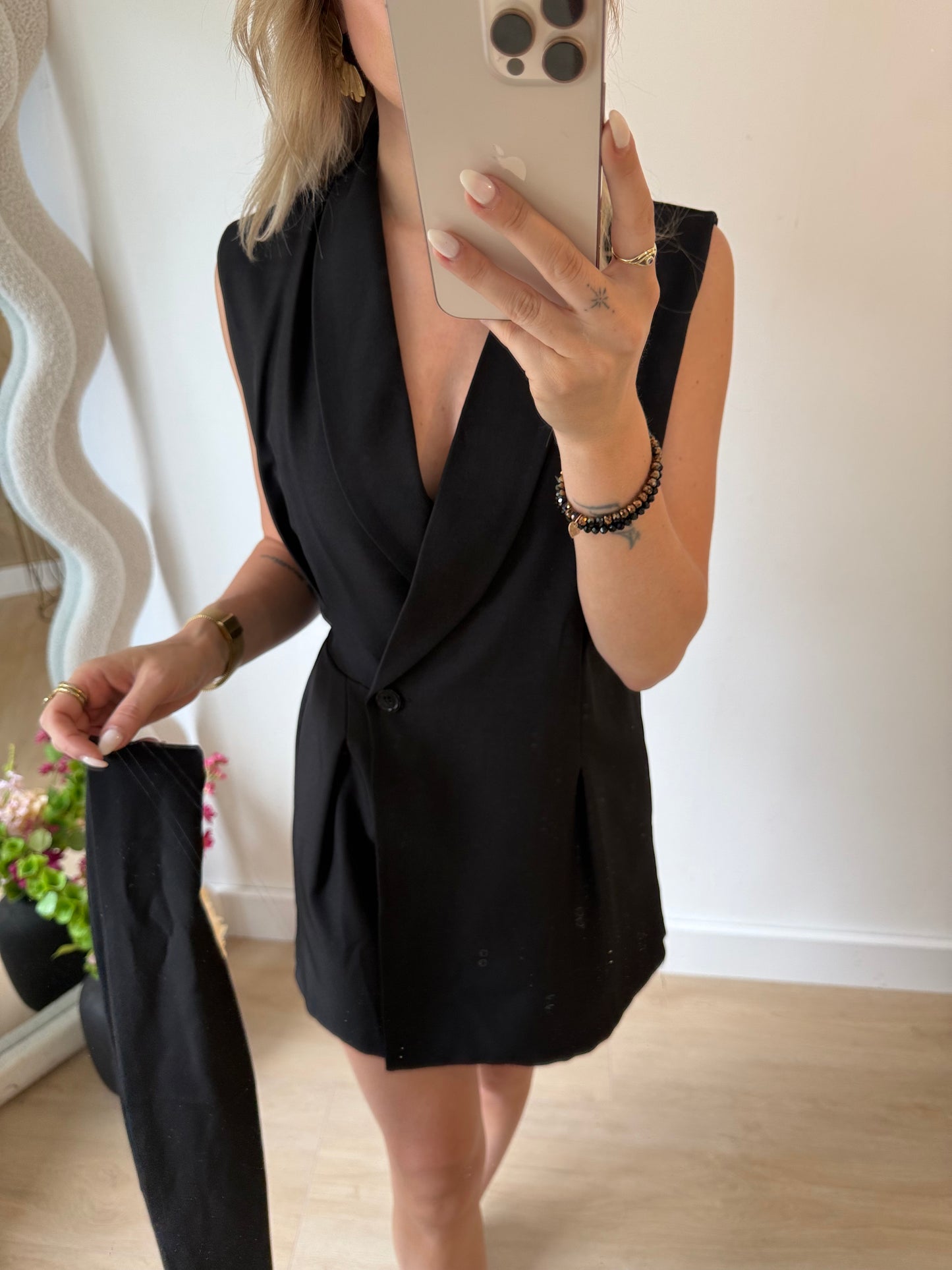 NICKY PLAYSUIT - BLACK