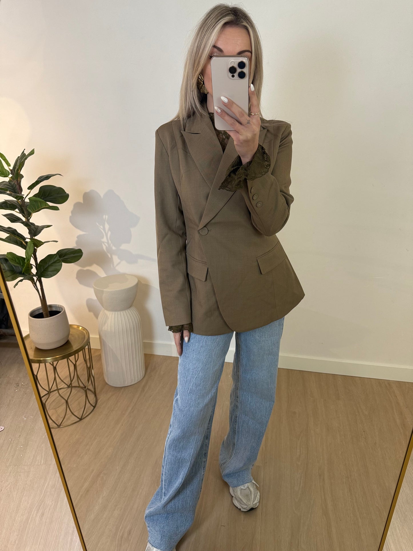 JOY BLAZER - OLIVE STYLISH