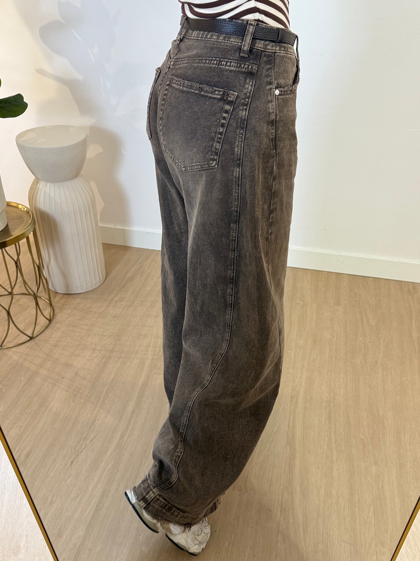 QH WIDE LEG - BROWN STYLISH