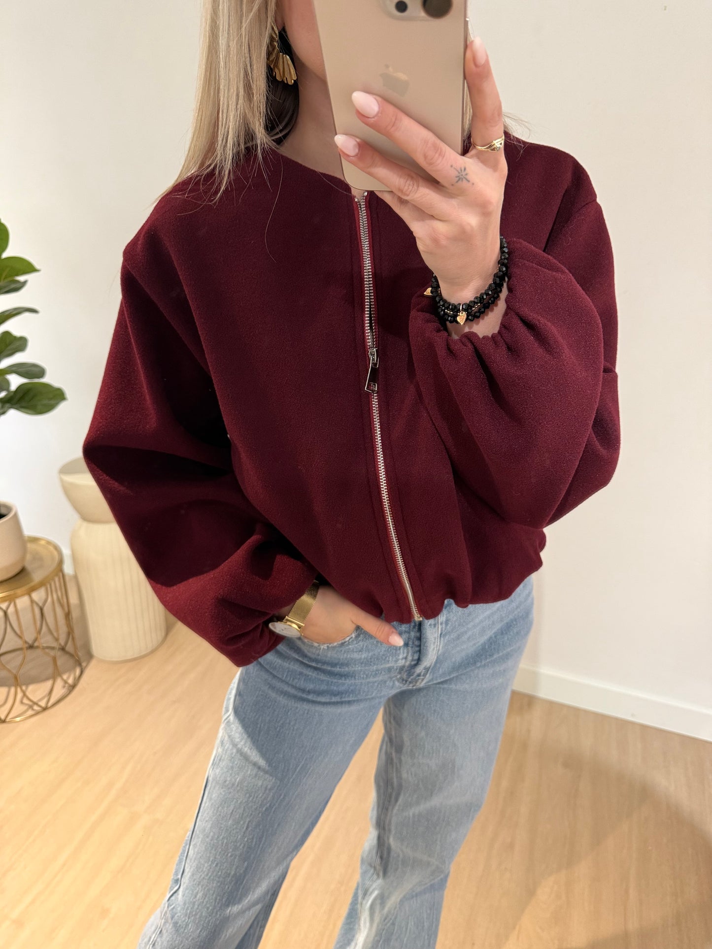 ANNA JACKET - BORDEAUX