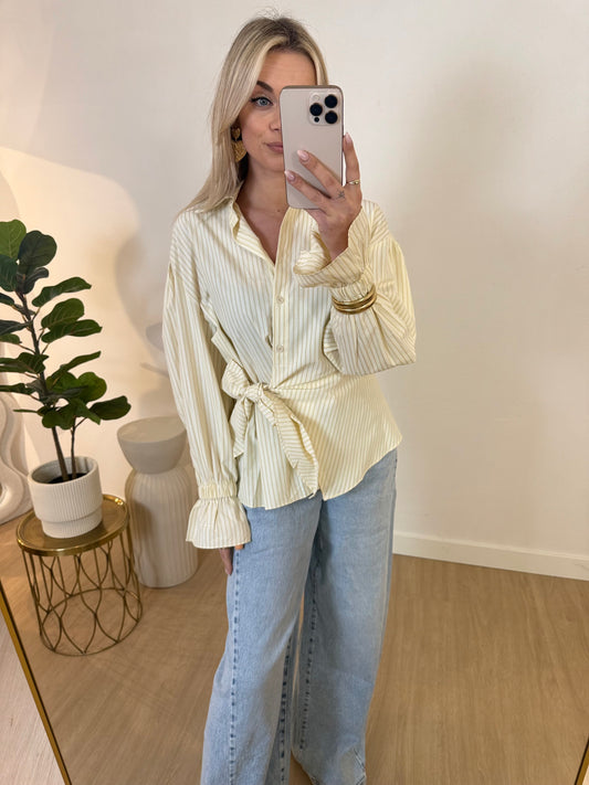 YELLOW BLOUSE STYLISH