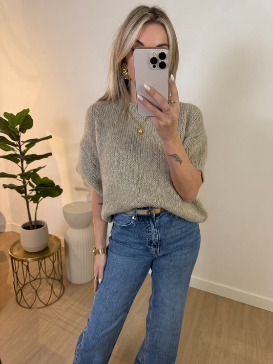 SANNE SHORT SLEEVES - BEIGE STYLISH