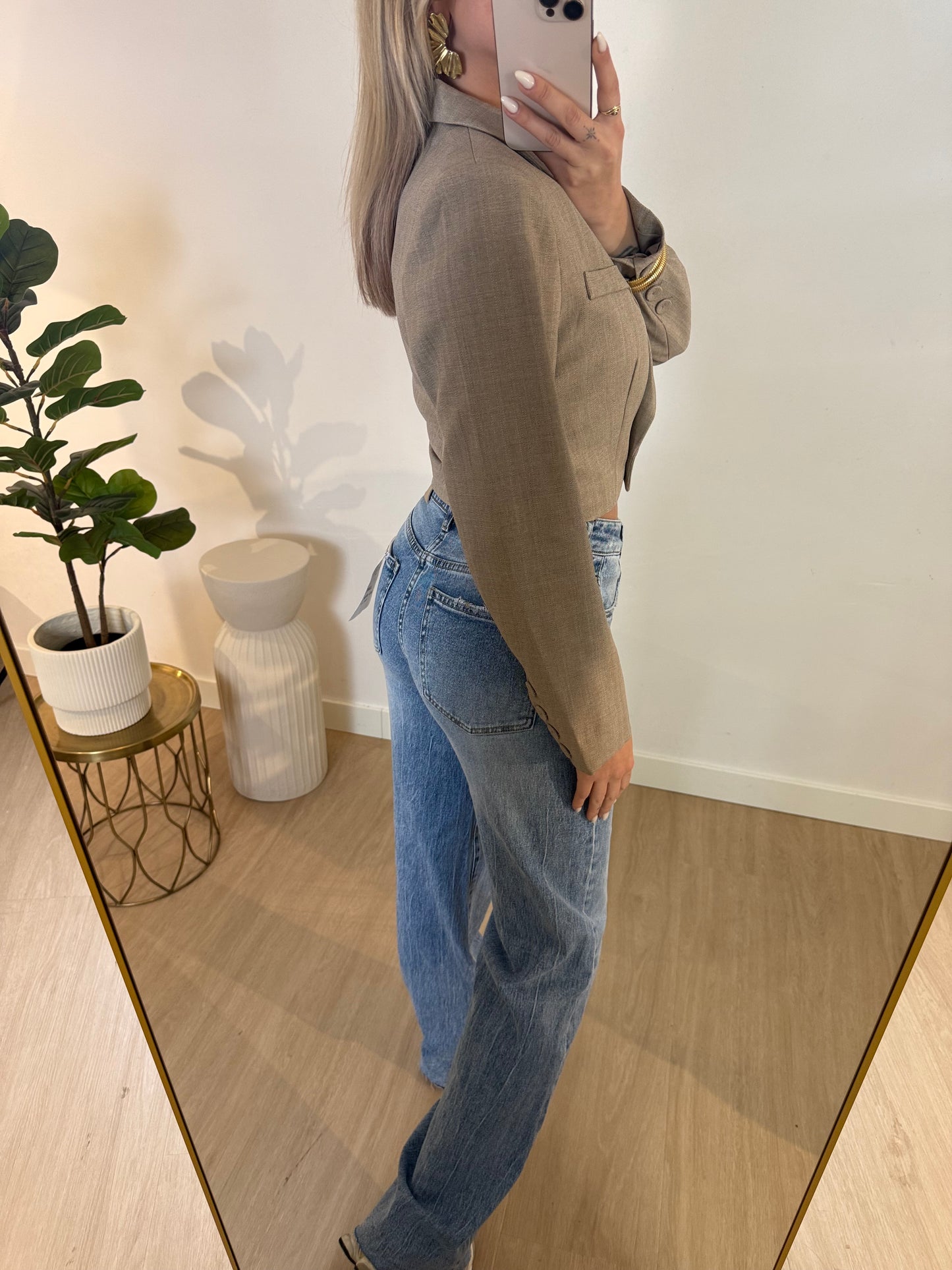 ZARA CROPPED BLAZER STYLISH