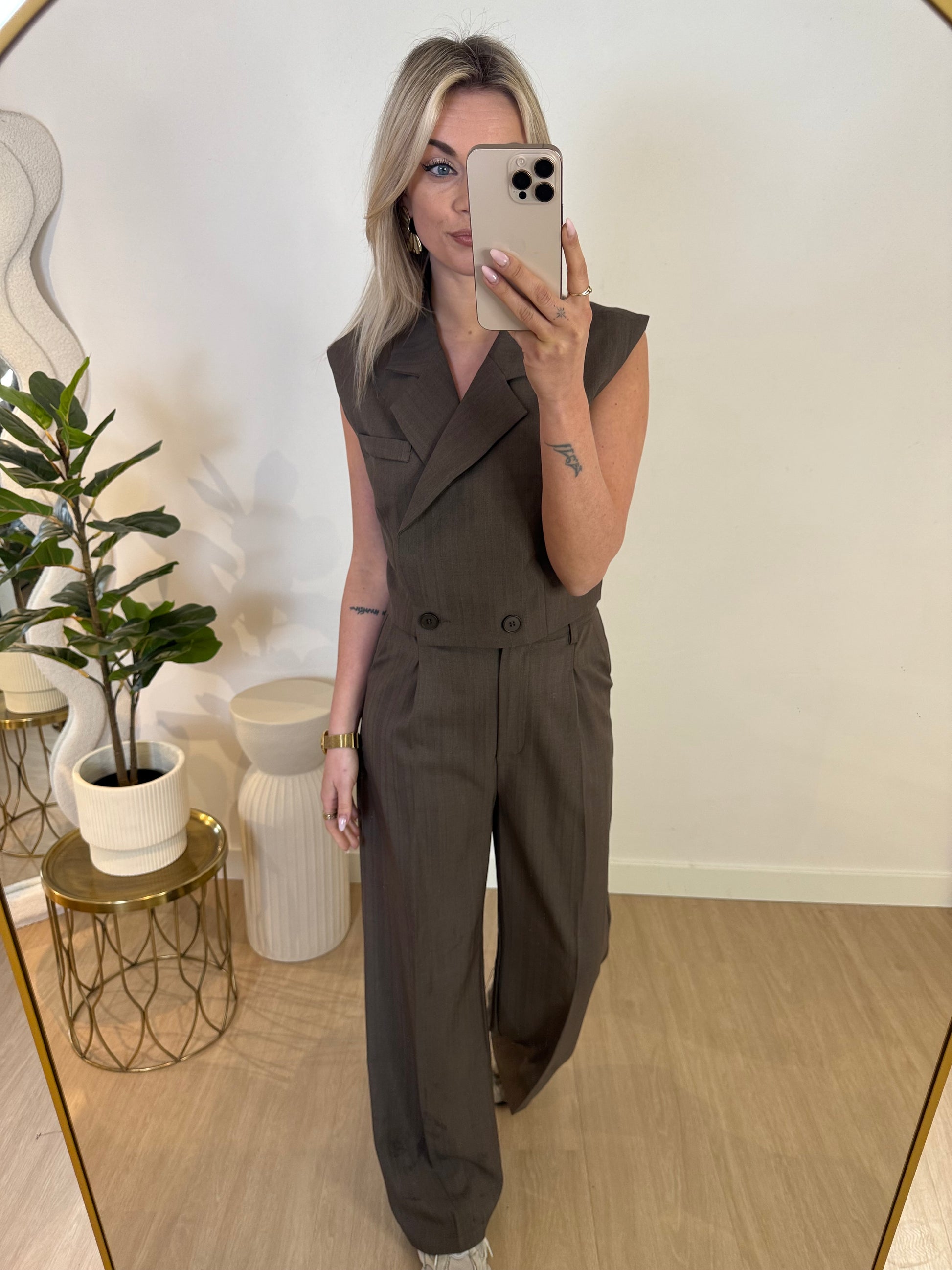 ZARA PANTALON - TAUPE STYLISH
