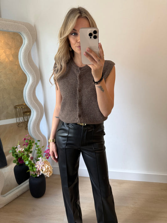 JULIA GILET - TAUPE