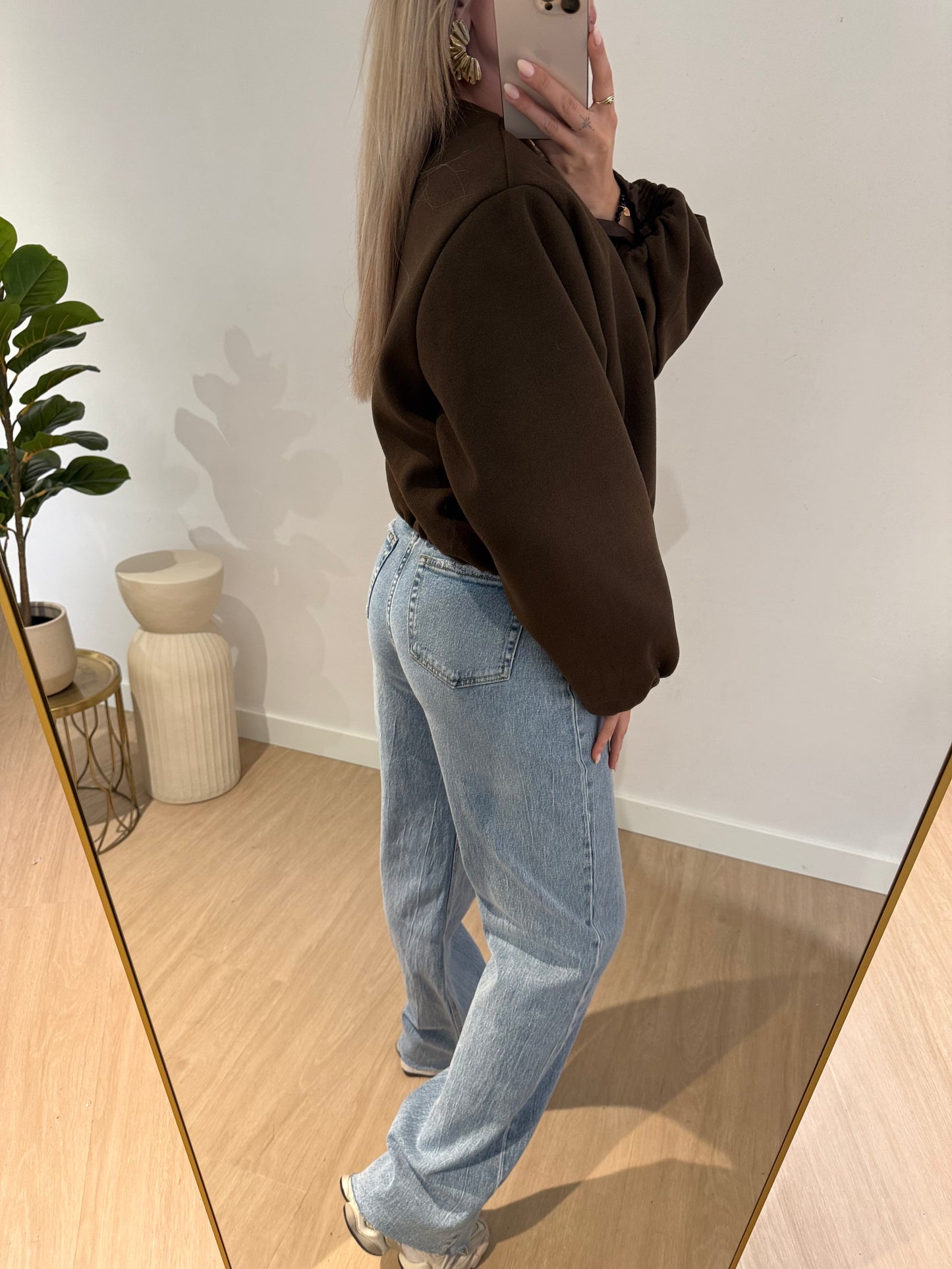 ANNA JACKET - CHOCO BROWN