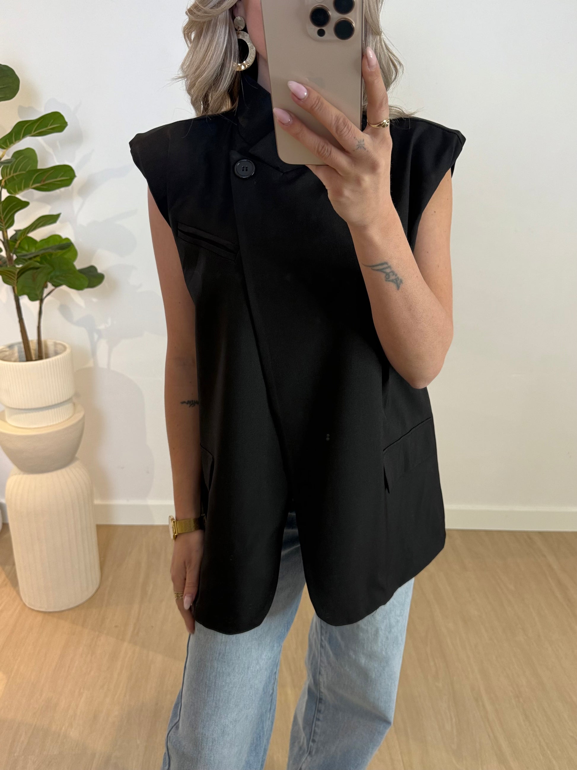 JOYA GILET - BLACK STYLISH